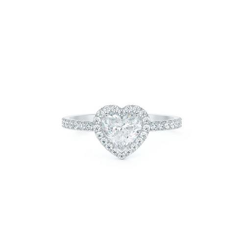 Diamond ring in hot sale heart shape