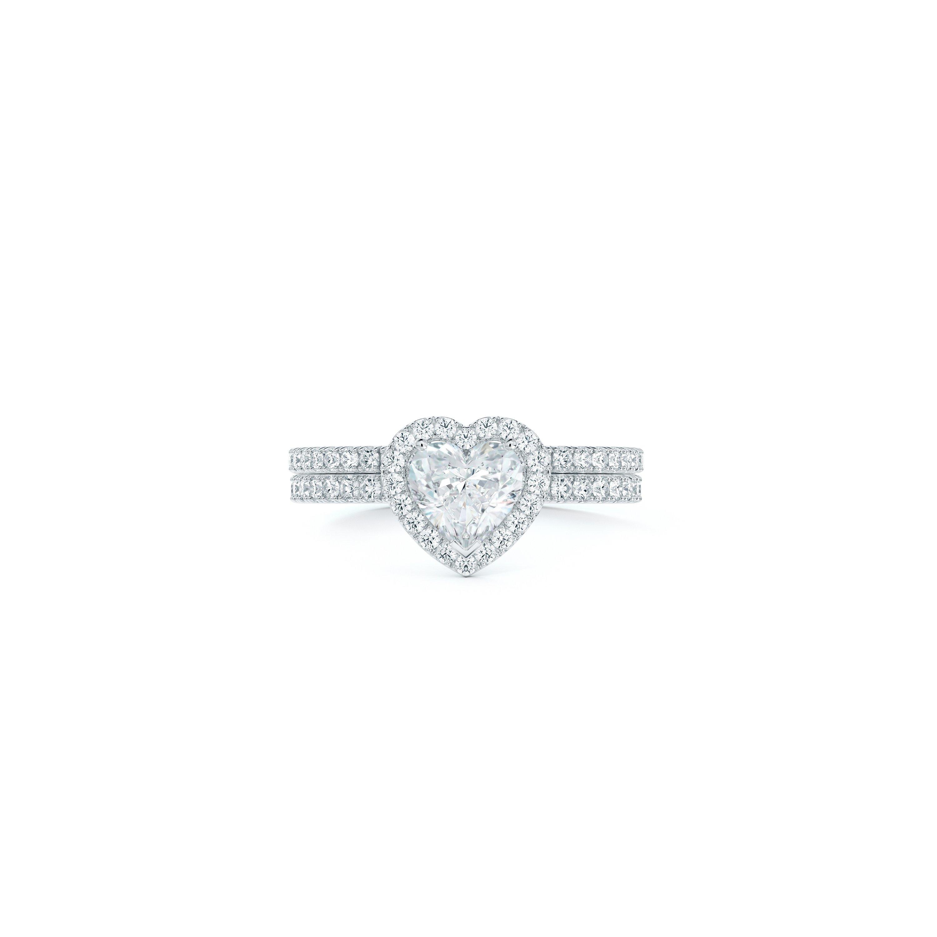 de Beers Jewellers Women's Heart Engagement Ring