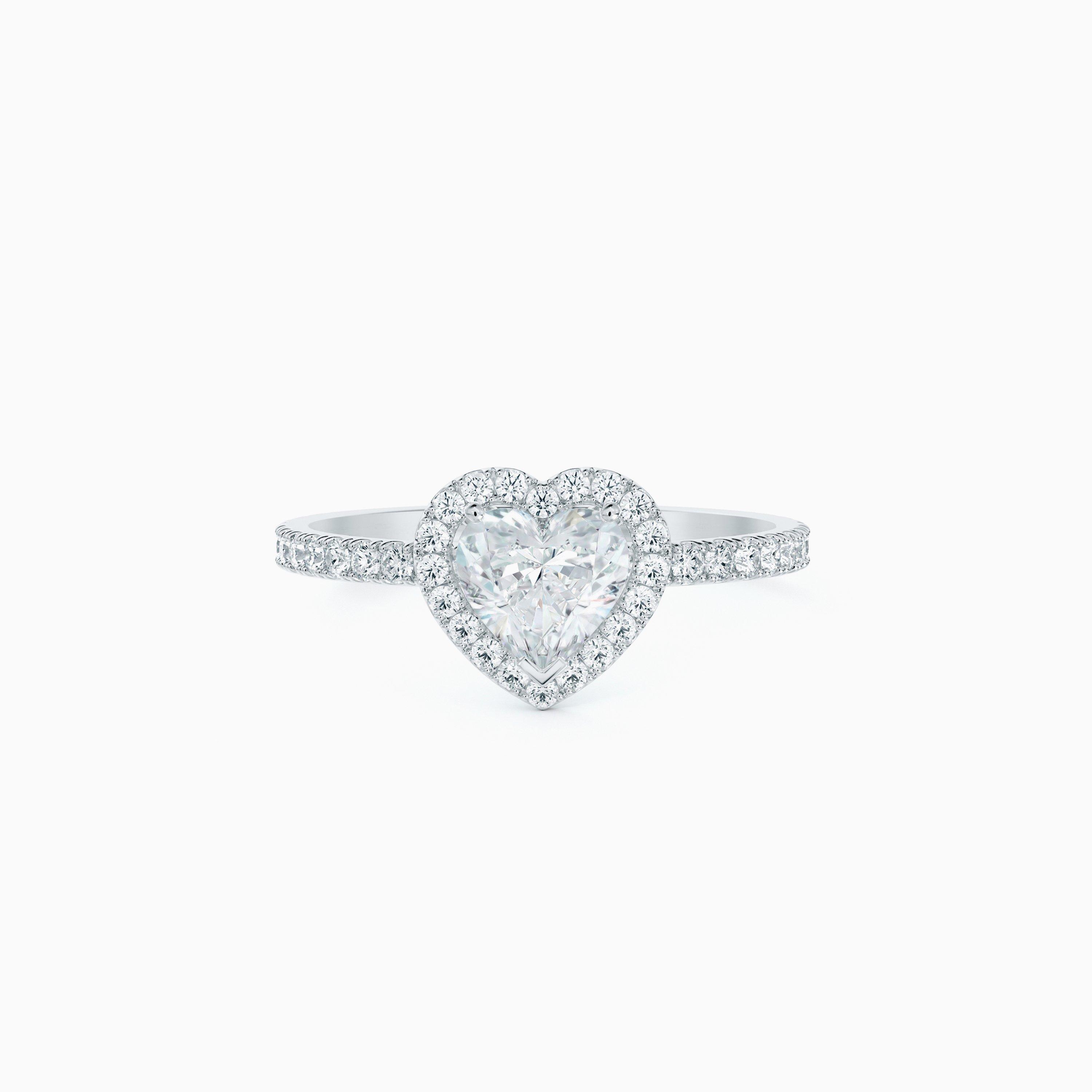 Solitaire Aura Diamant Taille Cœur
