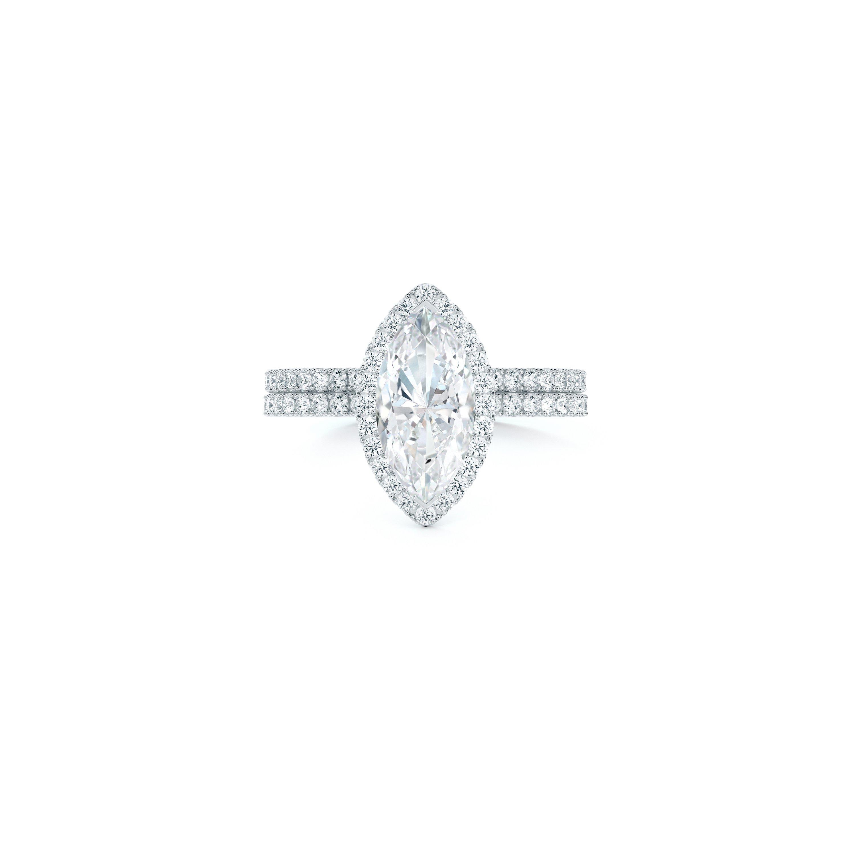 Aura marquise shaped diamond ring