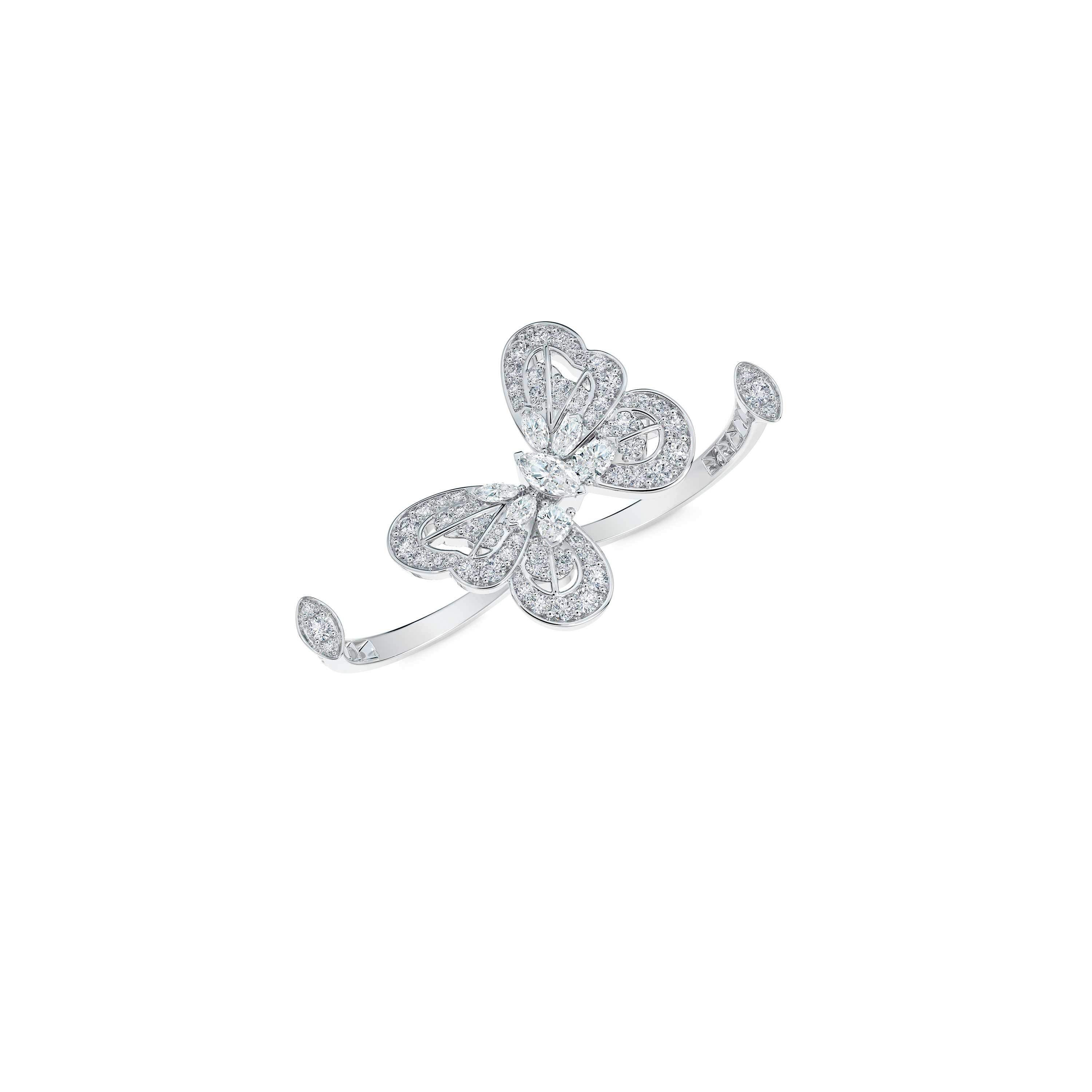 Portraits of Nature Butterfly Ring in White Gold De Beers CA