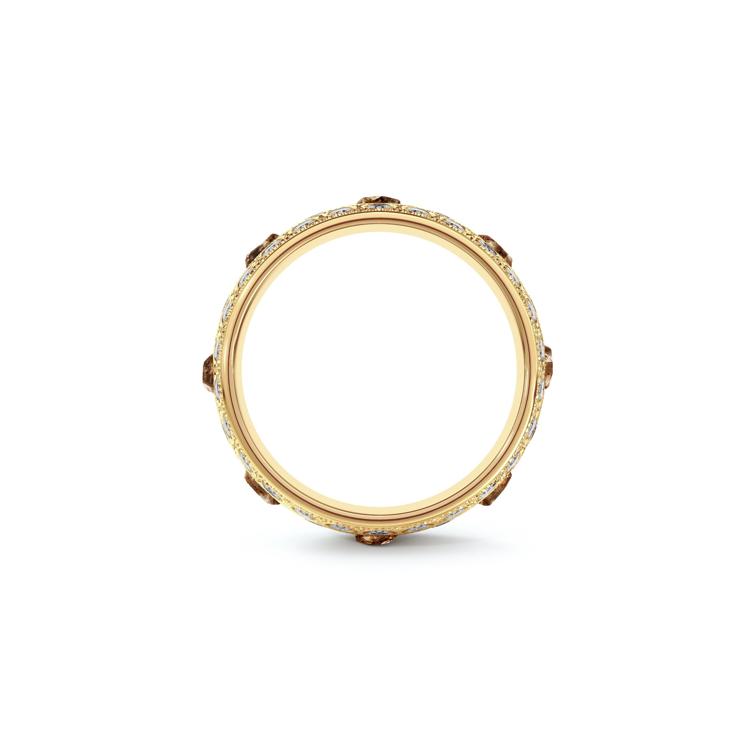 Talisman 寬版黃金戒指, image 2