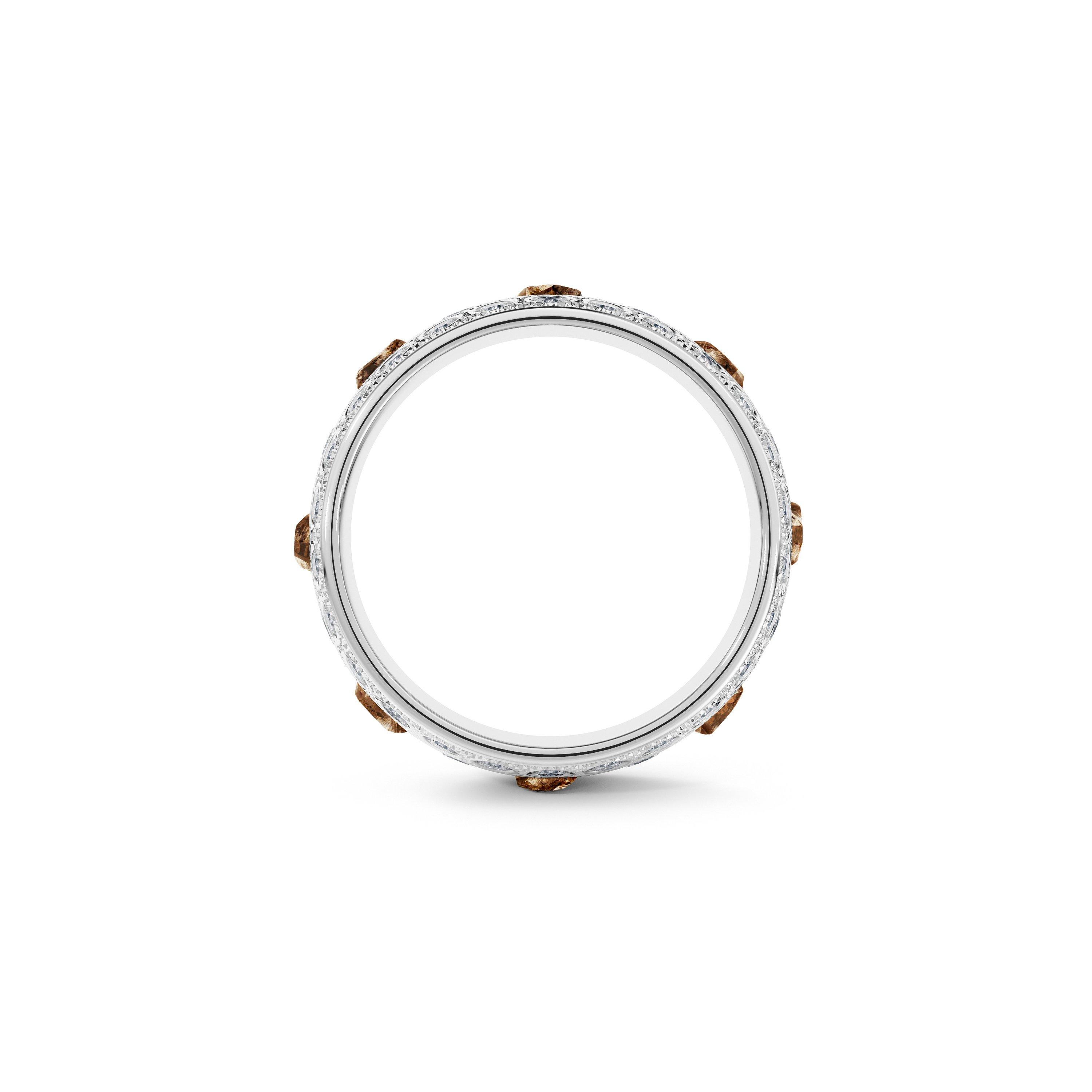 Talisman 寬版白金戒指, image 2