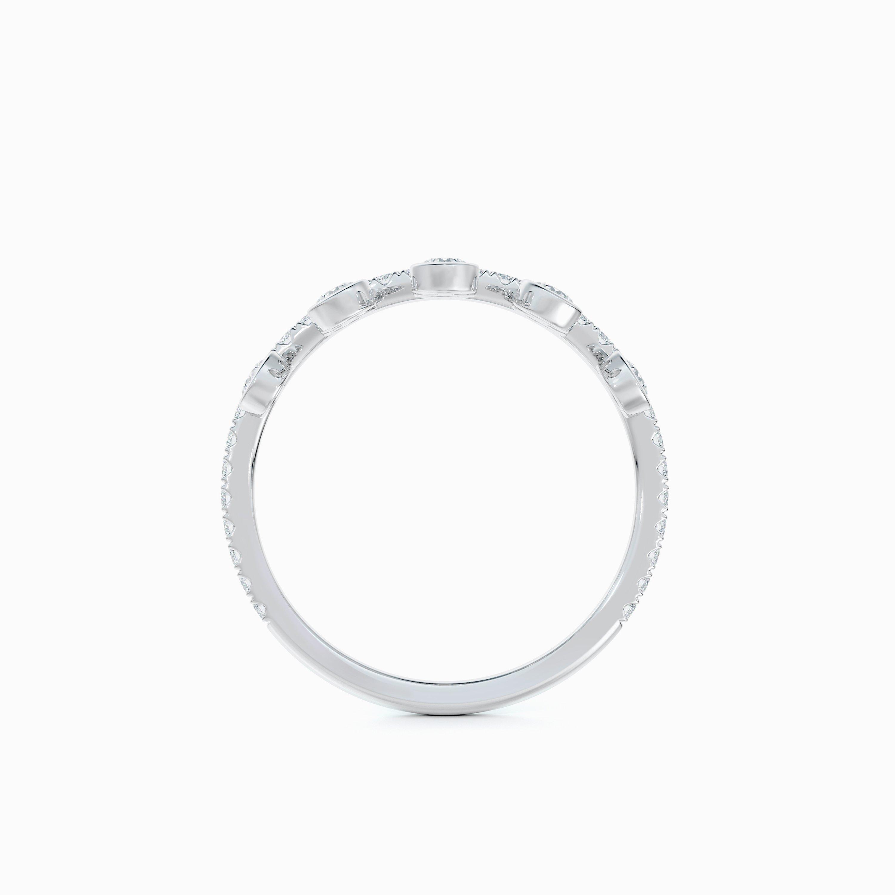 Bague Couronne Dewdrop en Platine, image 4