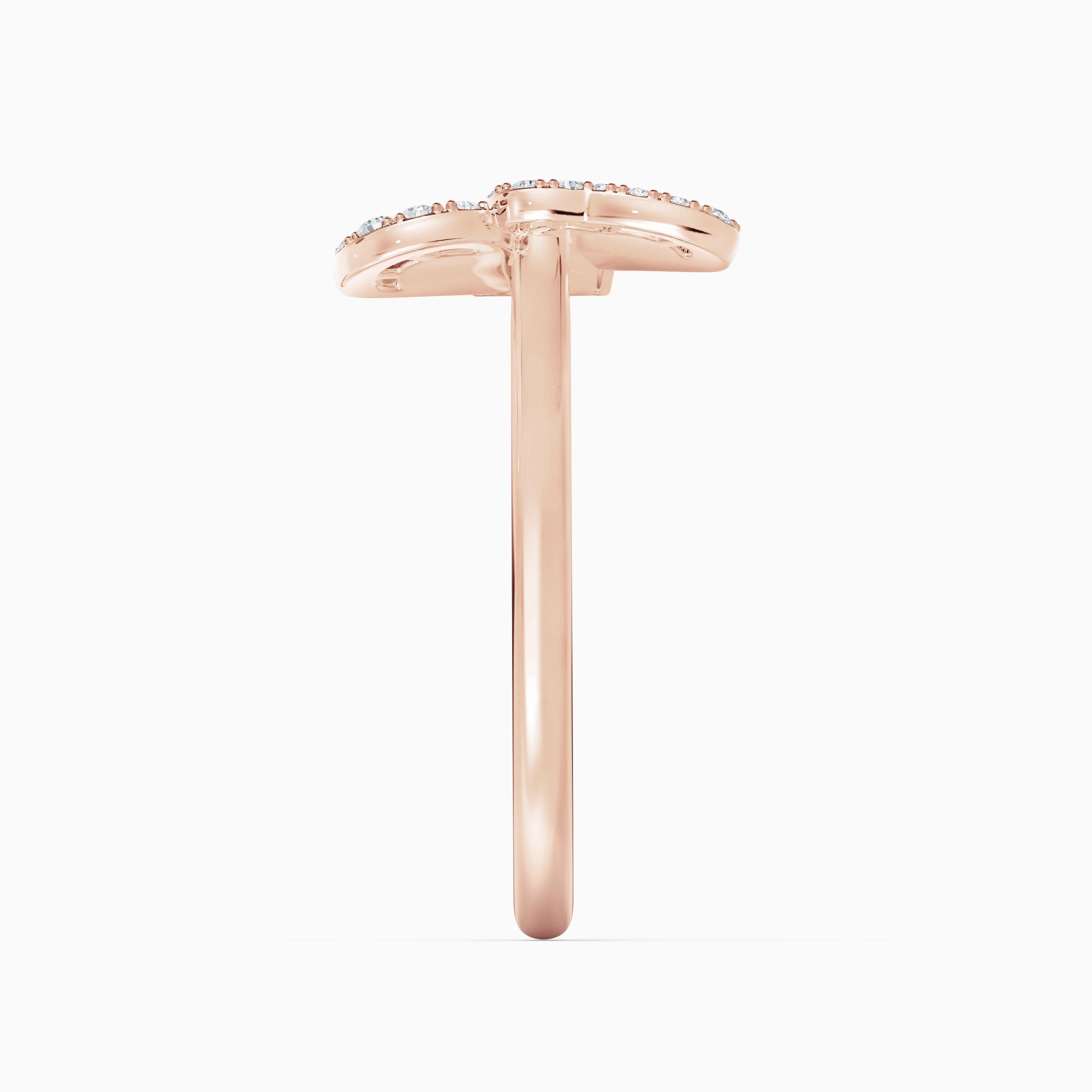 Portraits of Nature butterfly ring in rose gold, image 3