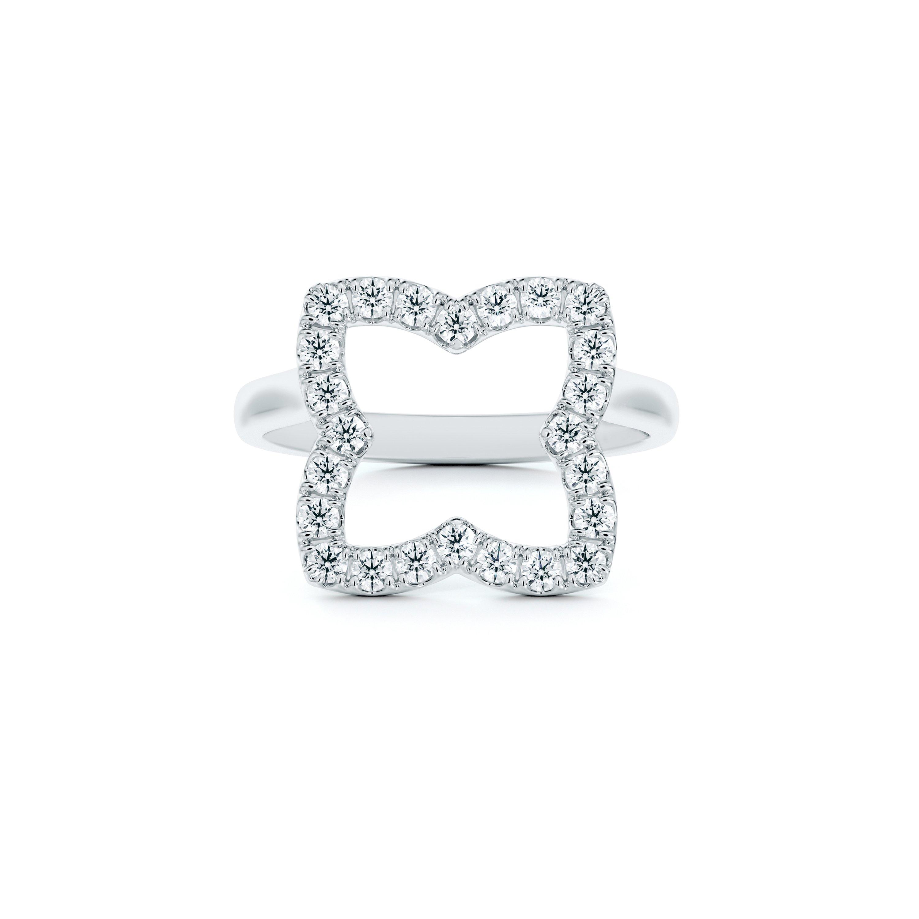 Enchanted Lotus Crown Ring in Platinum, image 1