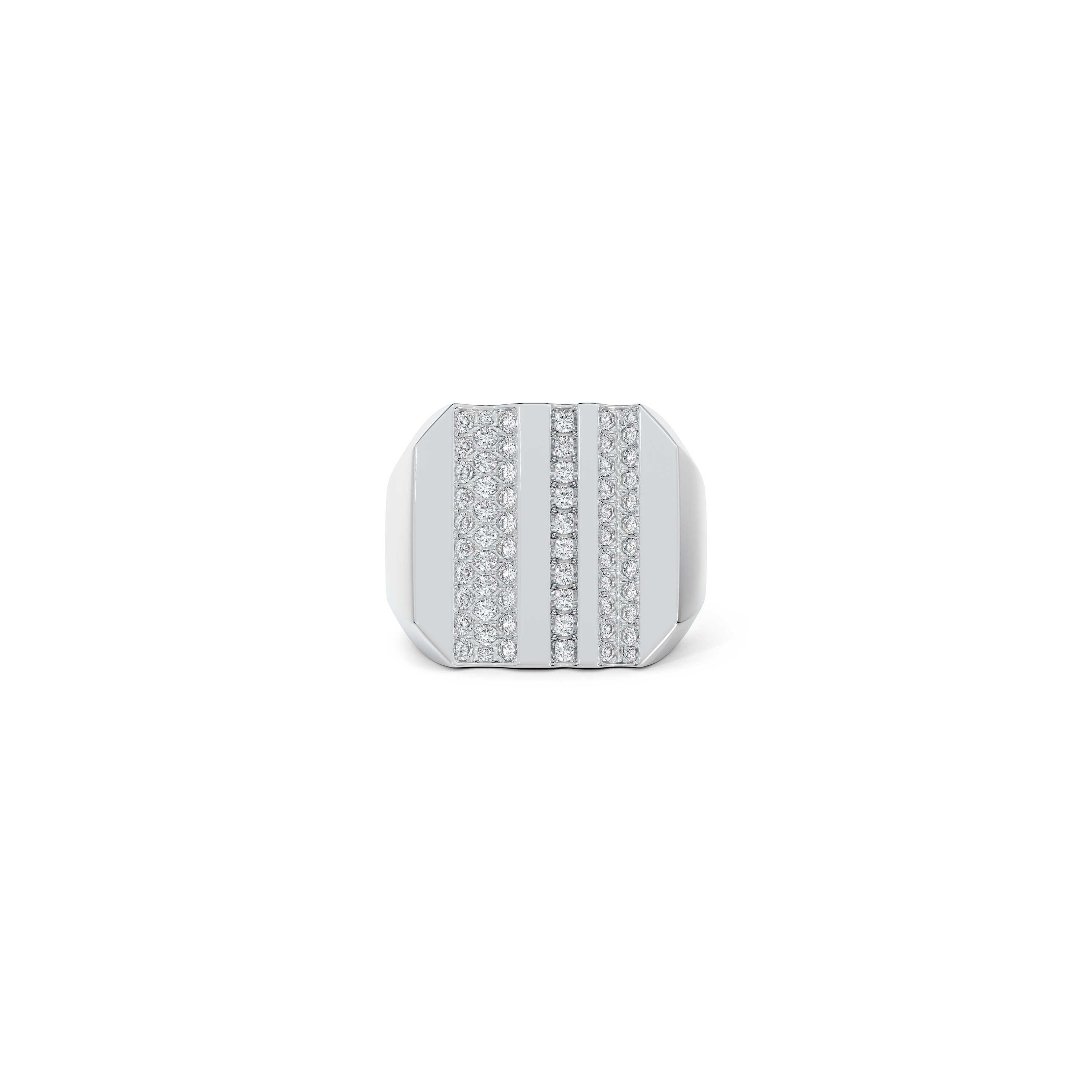 De Beers RVL signet Ring in white gold, image 1