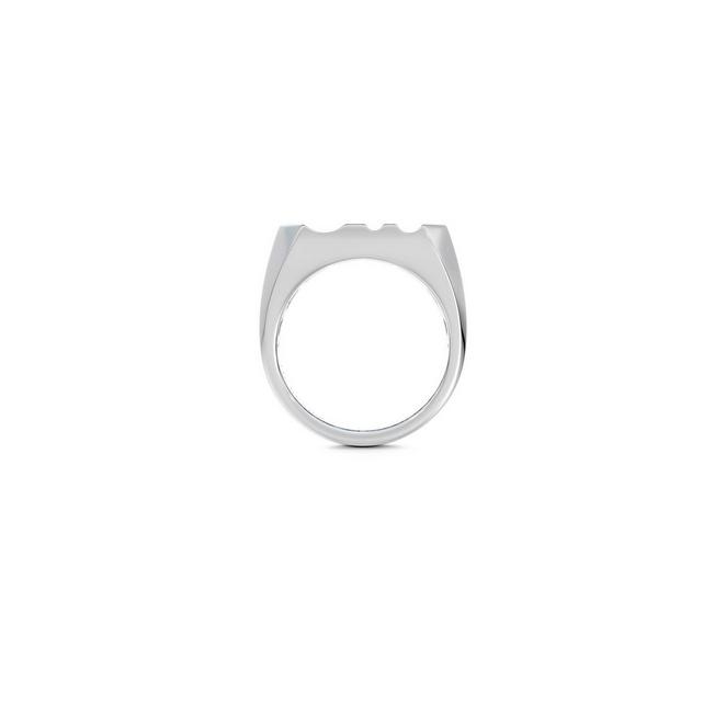 De Beers RVL signet Ring in white gold