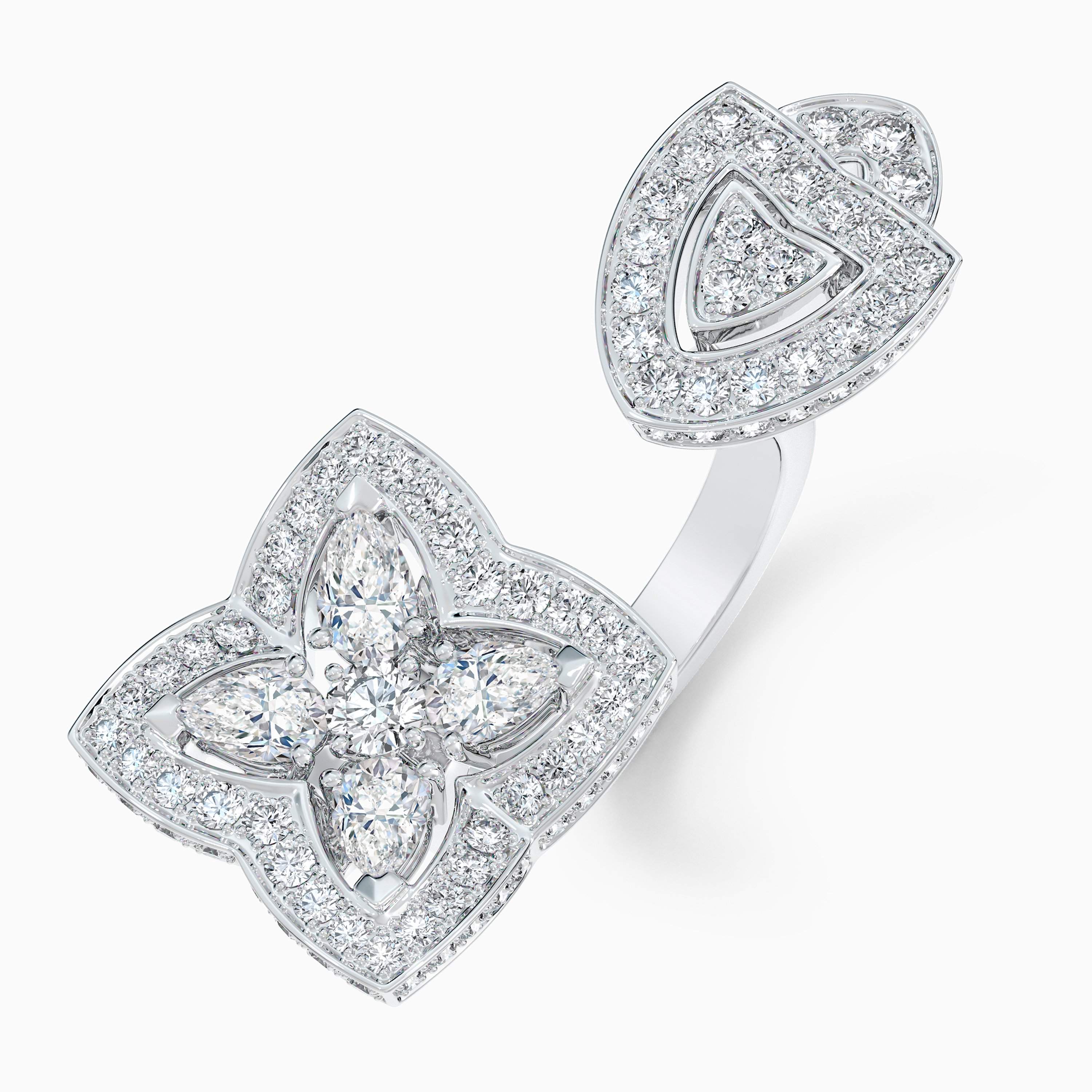 Enchanted Lotus open ring in white gold Enchanted Lotus open ring in white gold, image 2