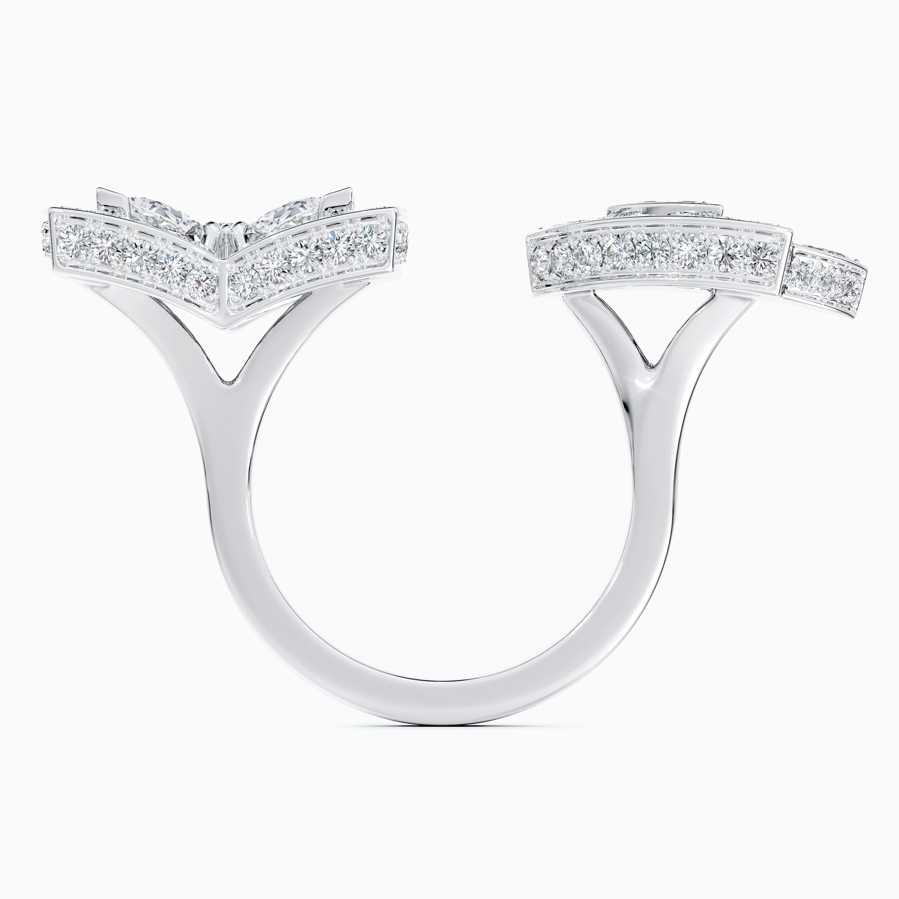 Enchanted Lotus open ring in white gold Enchanted Lotus open ring in white gold, image 5