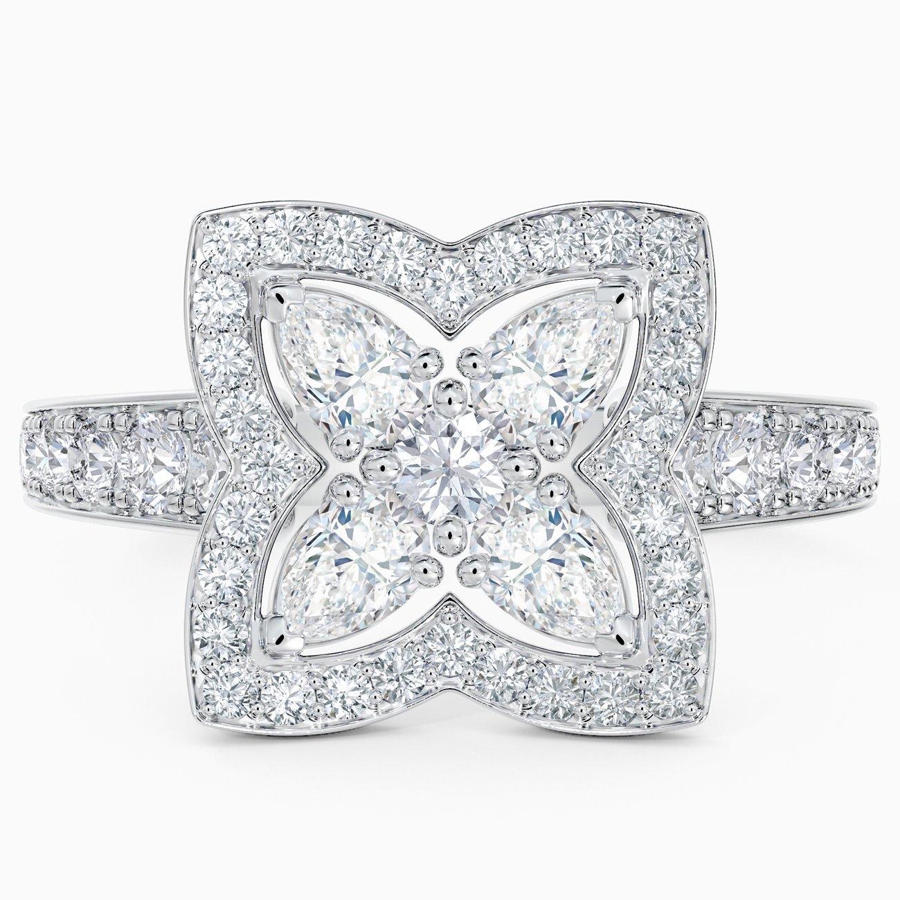 Enchanted Lotus 白金鉆石戒指, image 1