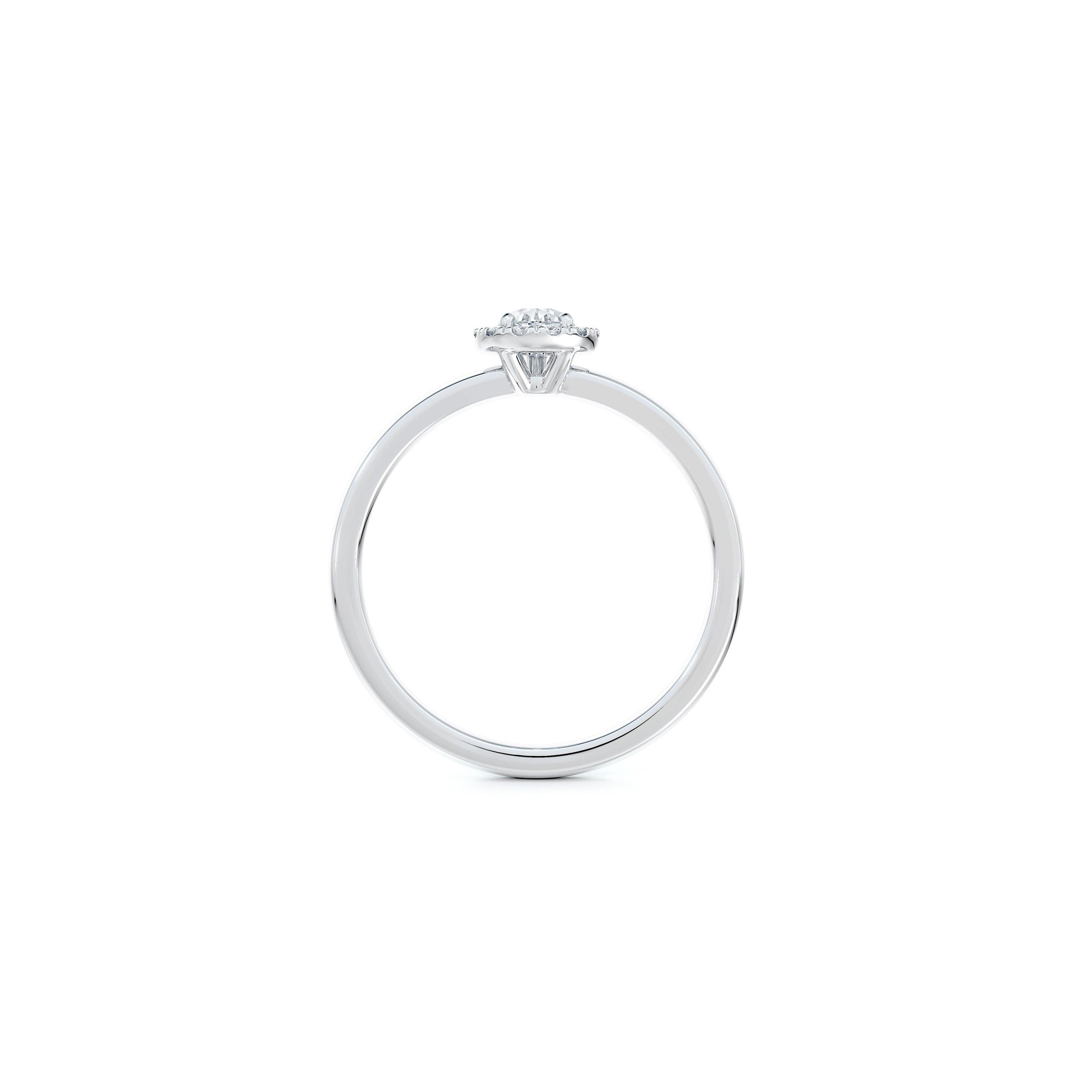 Aura pear-shaped diamond ring, image 2