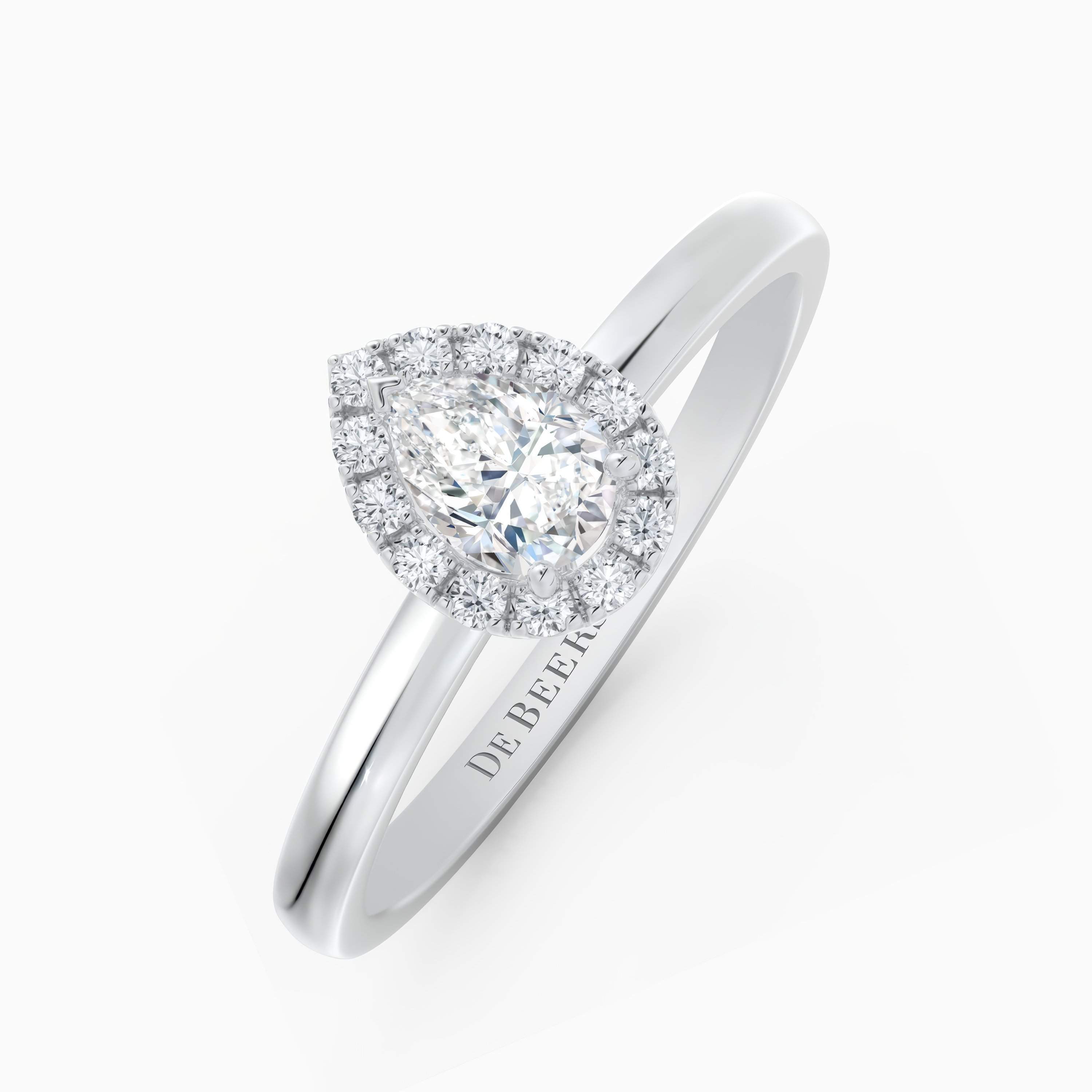 Aura pear-shaped diamond ring Aura pear-shaped diamond ring, image 2