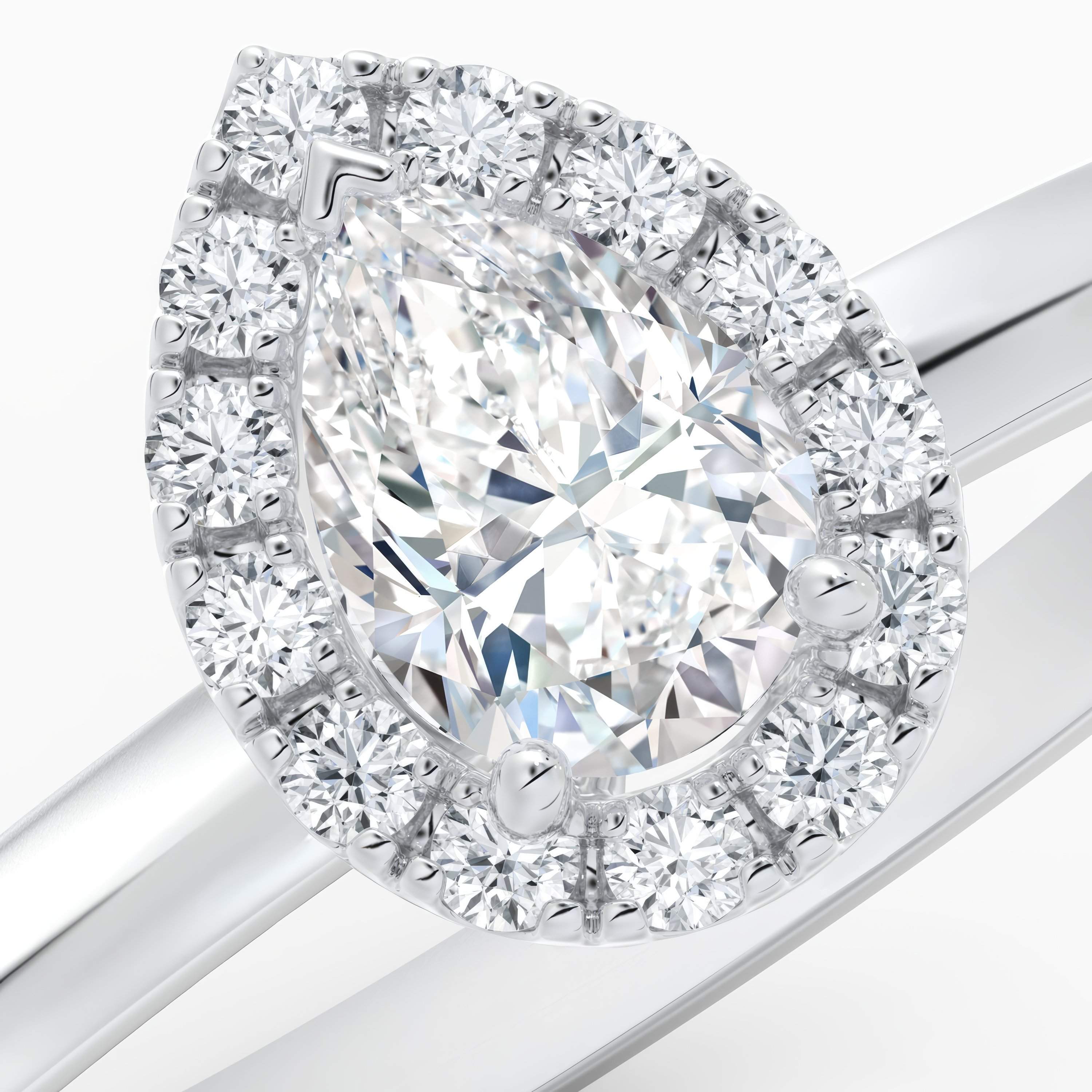 Aura pear-shaped diamond ring Aura pear-shaped diamond ring, image 3