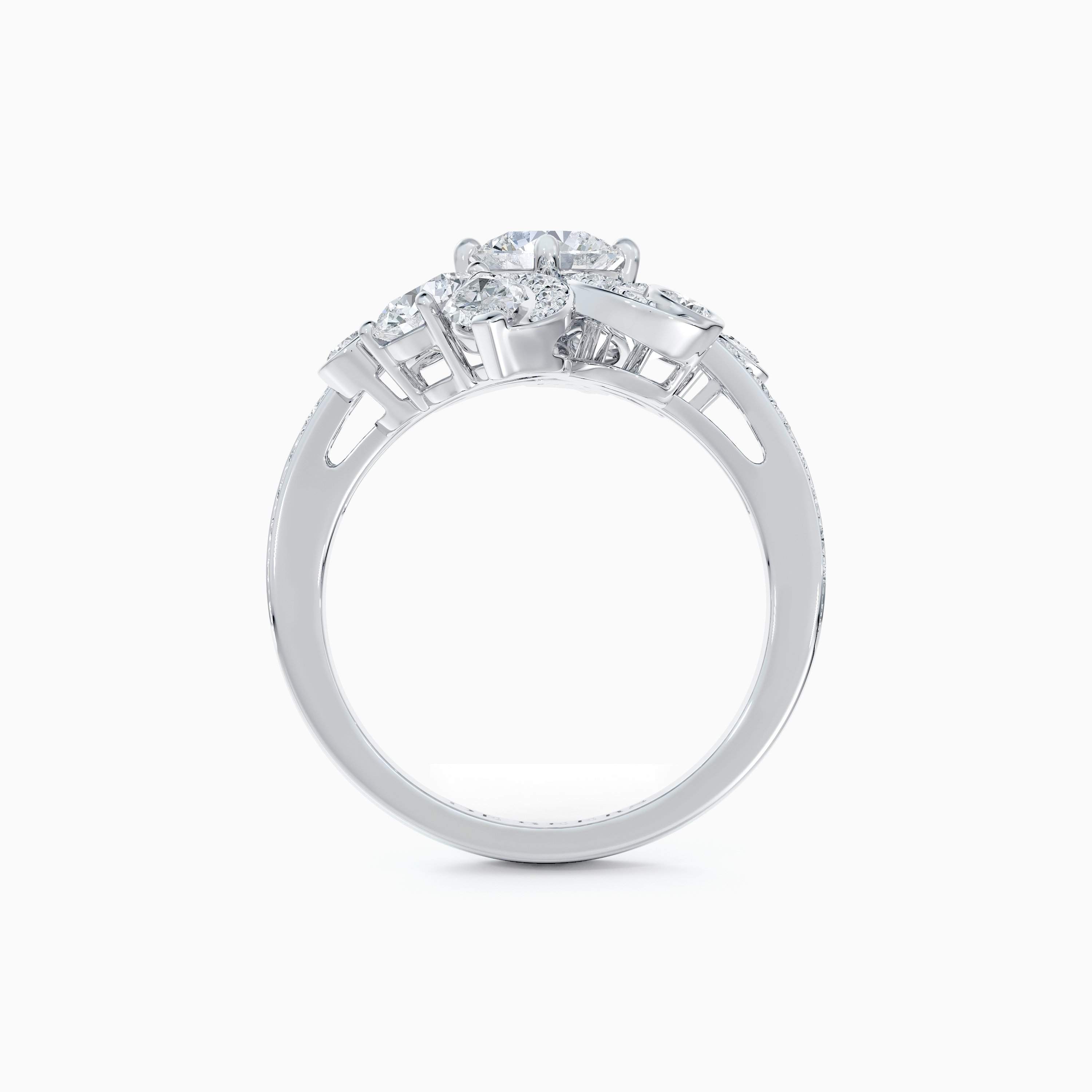 Adonis Rose Ring in white gold with round brilliant and marquise diamonds Adonis Rose Ring in white gold with round brilliant and marquise diamonds, image 4