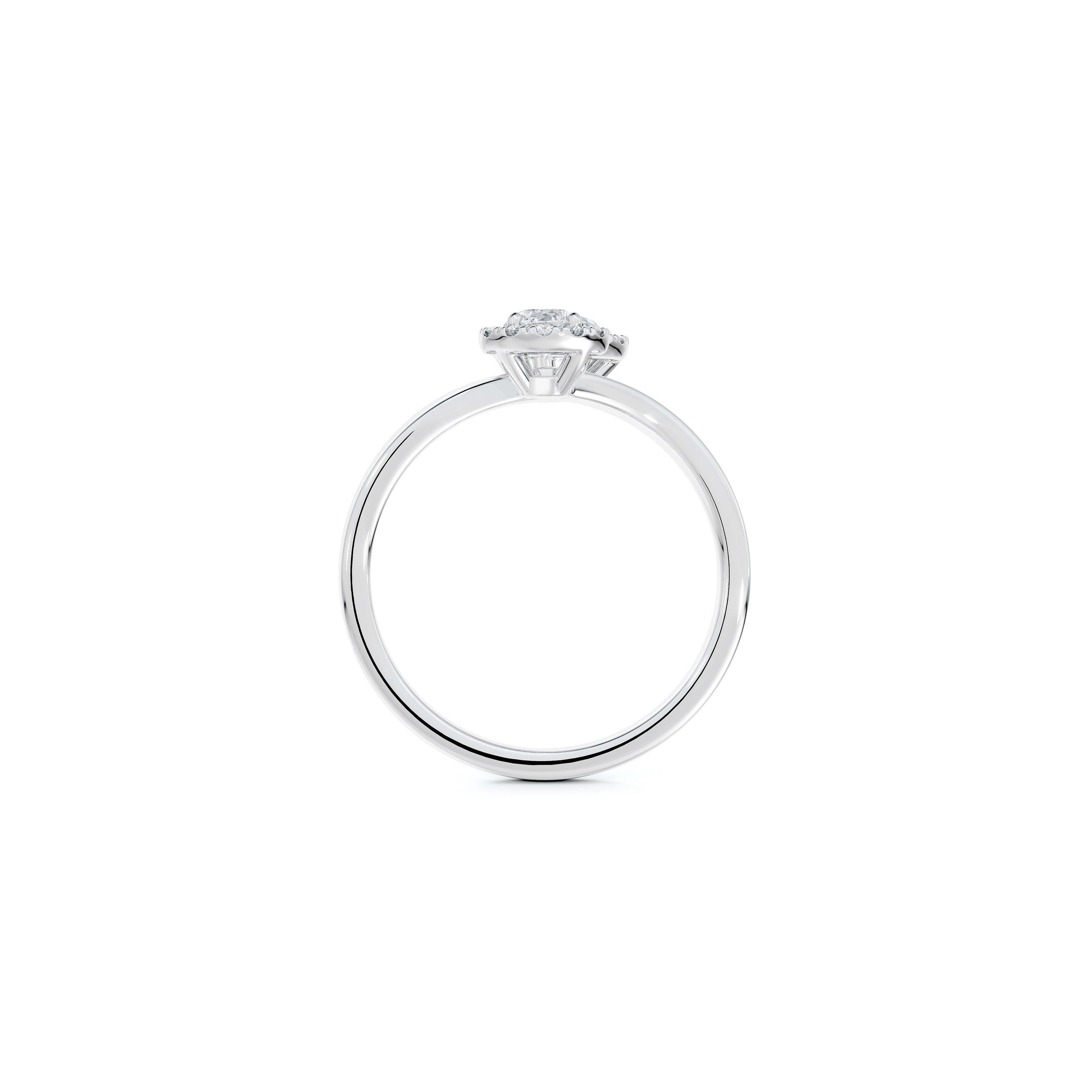 Aura Toi & Moi pear-shaped and round brilliant diamond ring