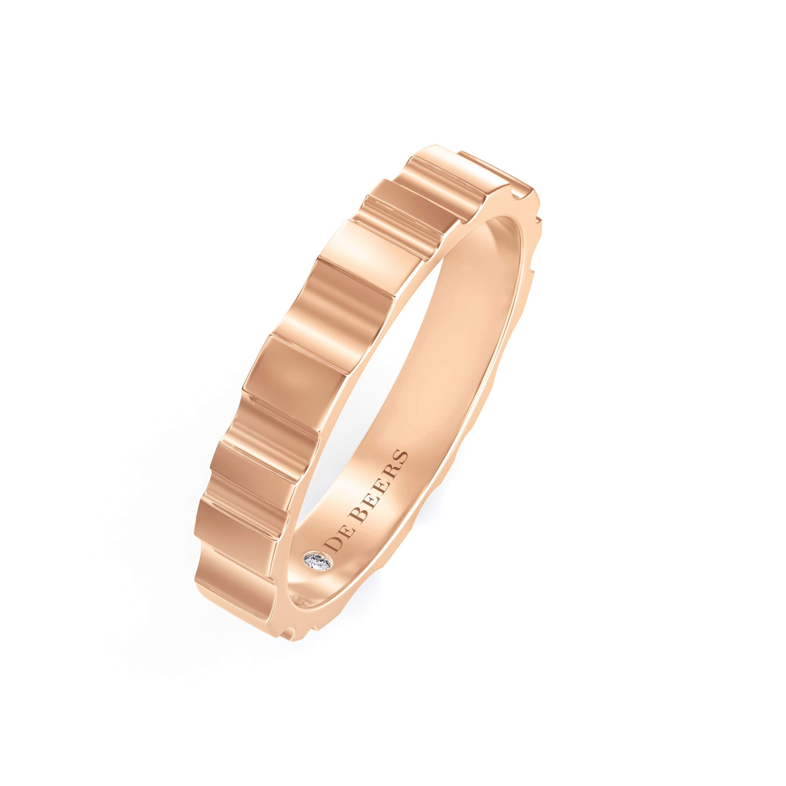 Bague medium De Beers RVL en or rose De Beers FR