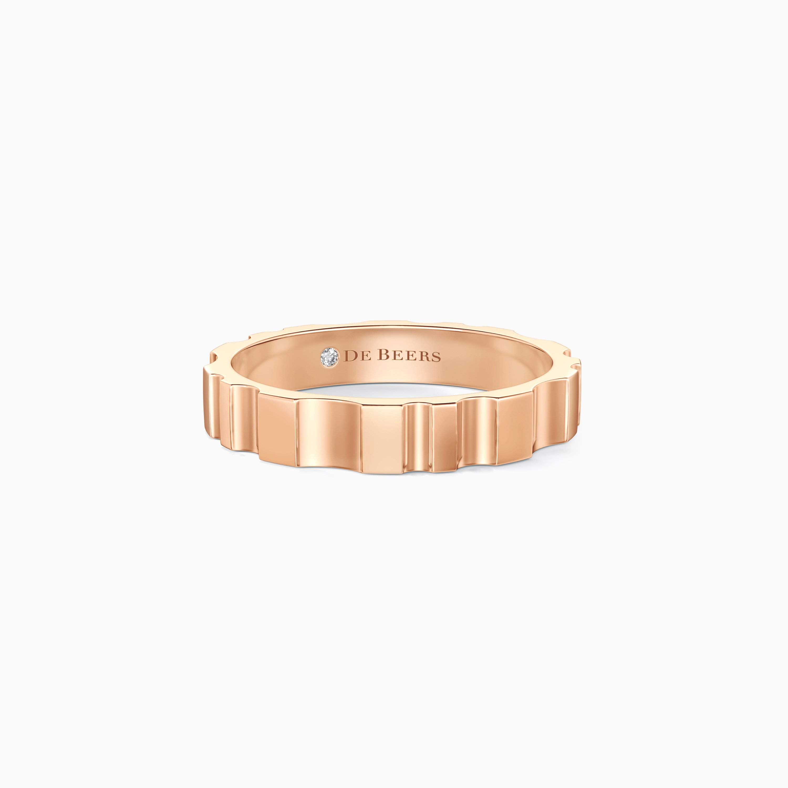 De Beers RVL Band Ring in Rose Gold De Beers RVL Band Ring in Rose Gold, image 1