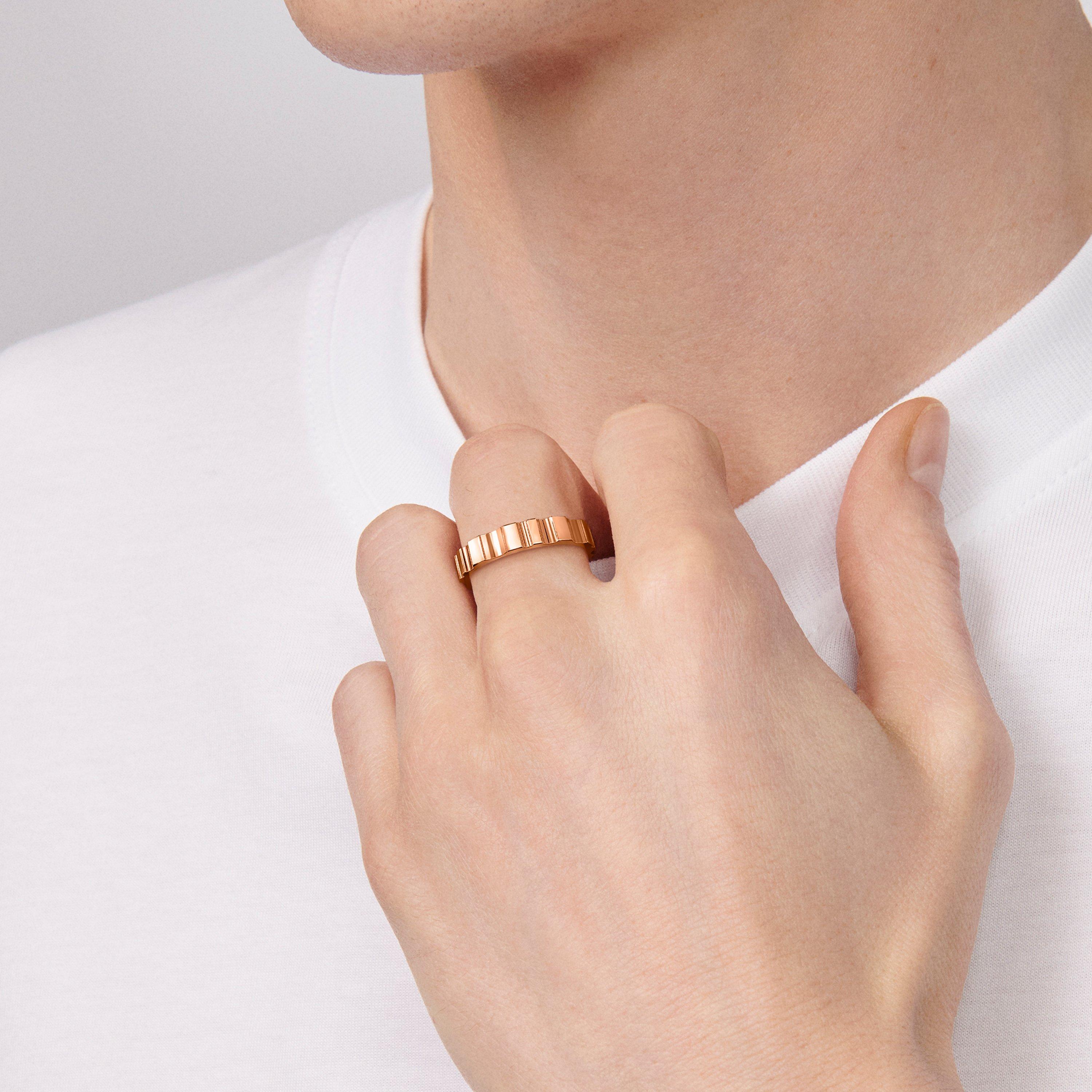 De Beers RVL Band Ring in Rose Gold, image 5