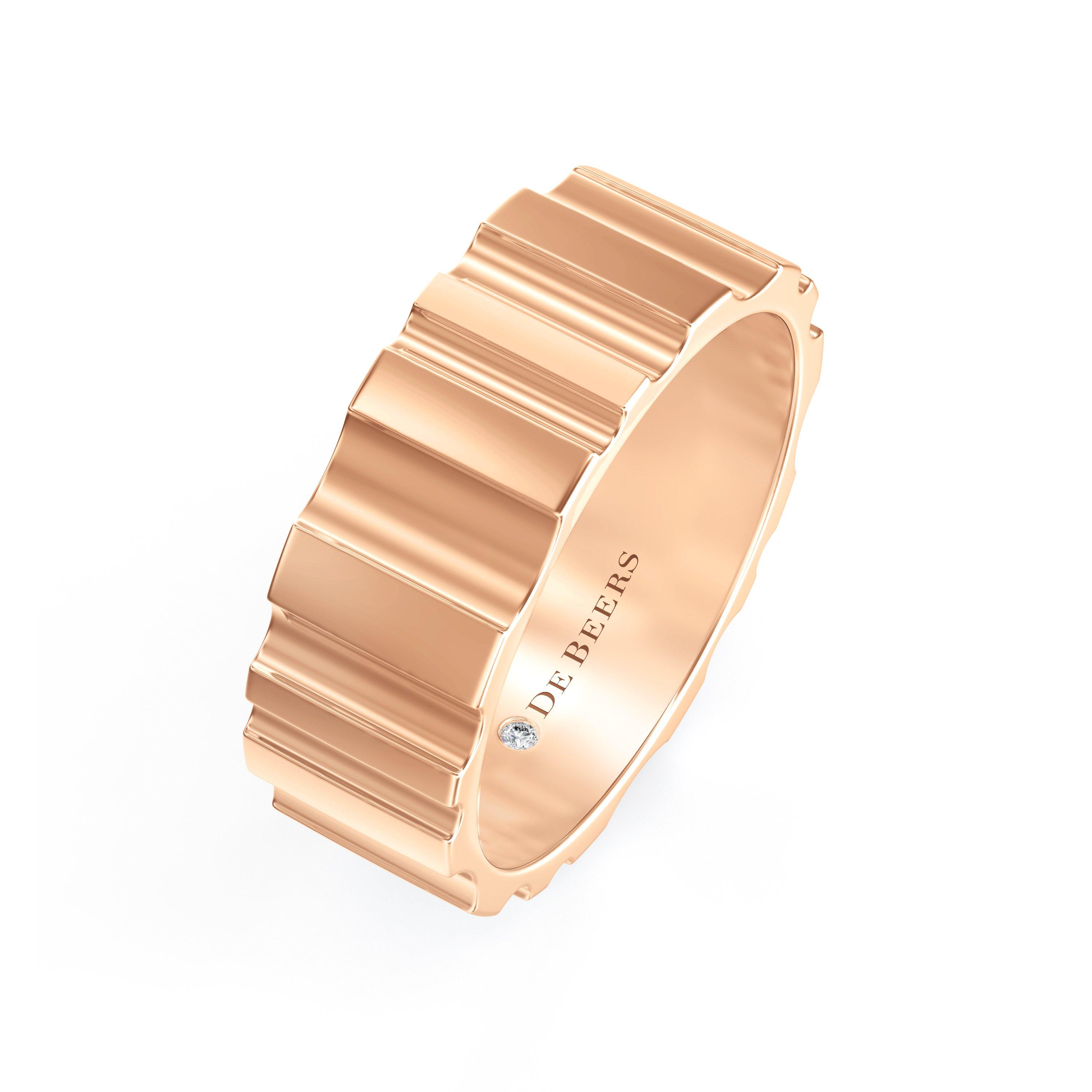 De Beers RVL 玫瑰金戒指, image 3