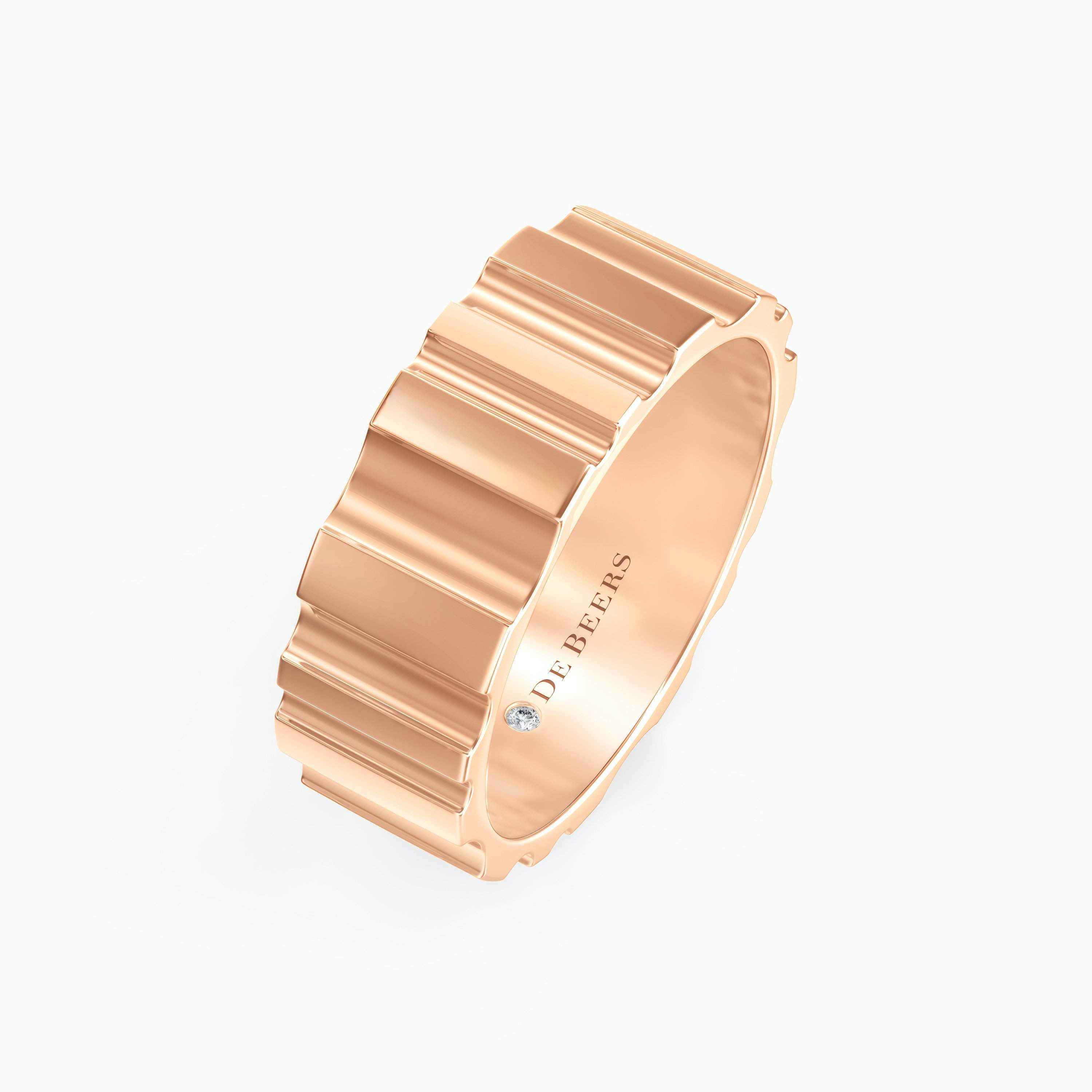 De Beers RVL Band Ring in Rose Gold De Beers RVL Band Ring in Rose Gold, image 2