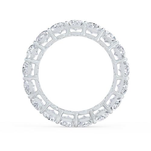 Oval diamond hot sale infinity band