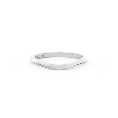 Platinum shaped sale wedding rings