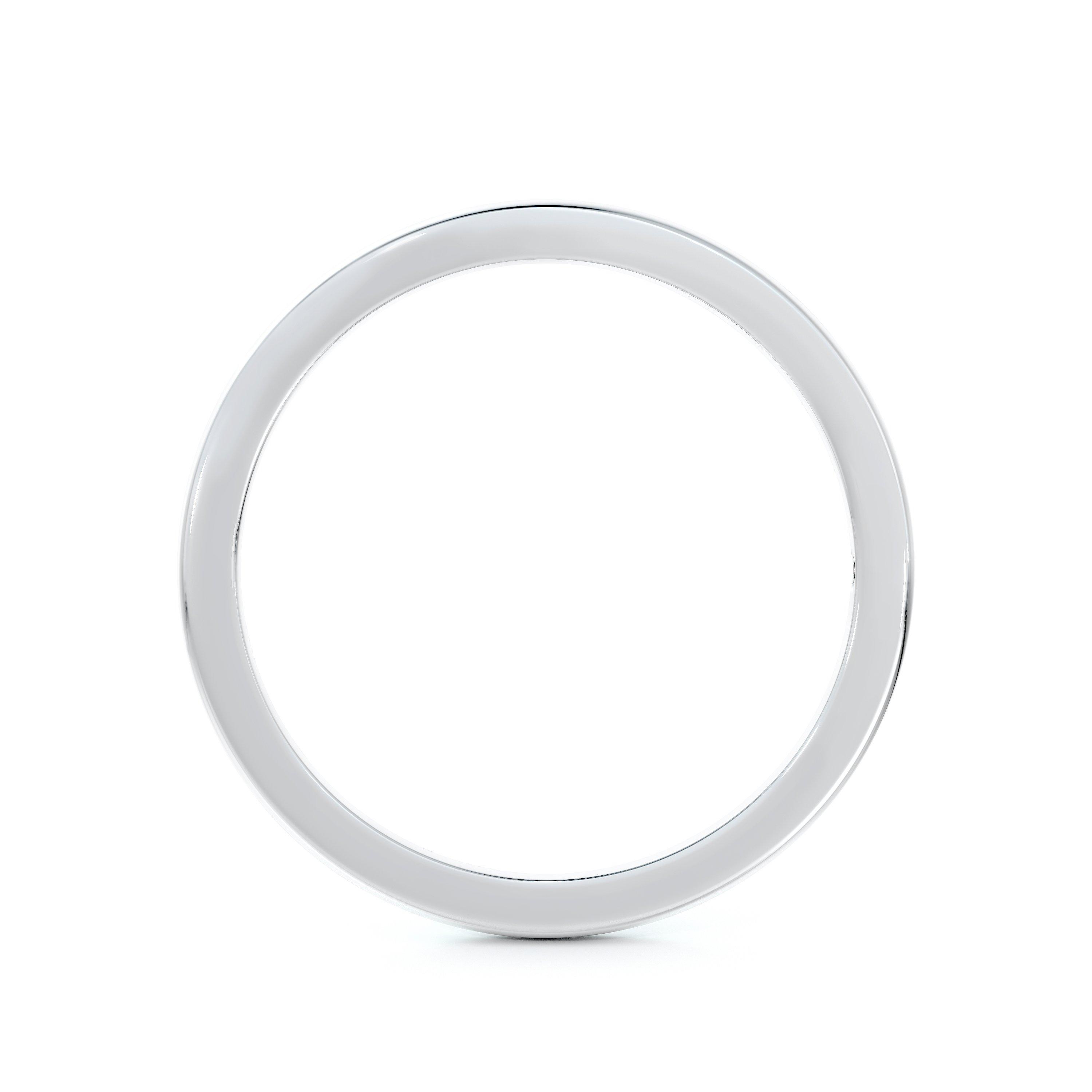 弧線式鉑金戒指, image 3