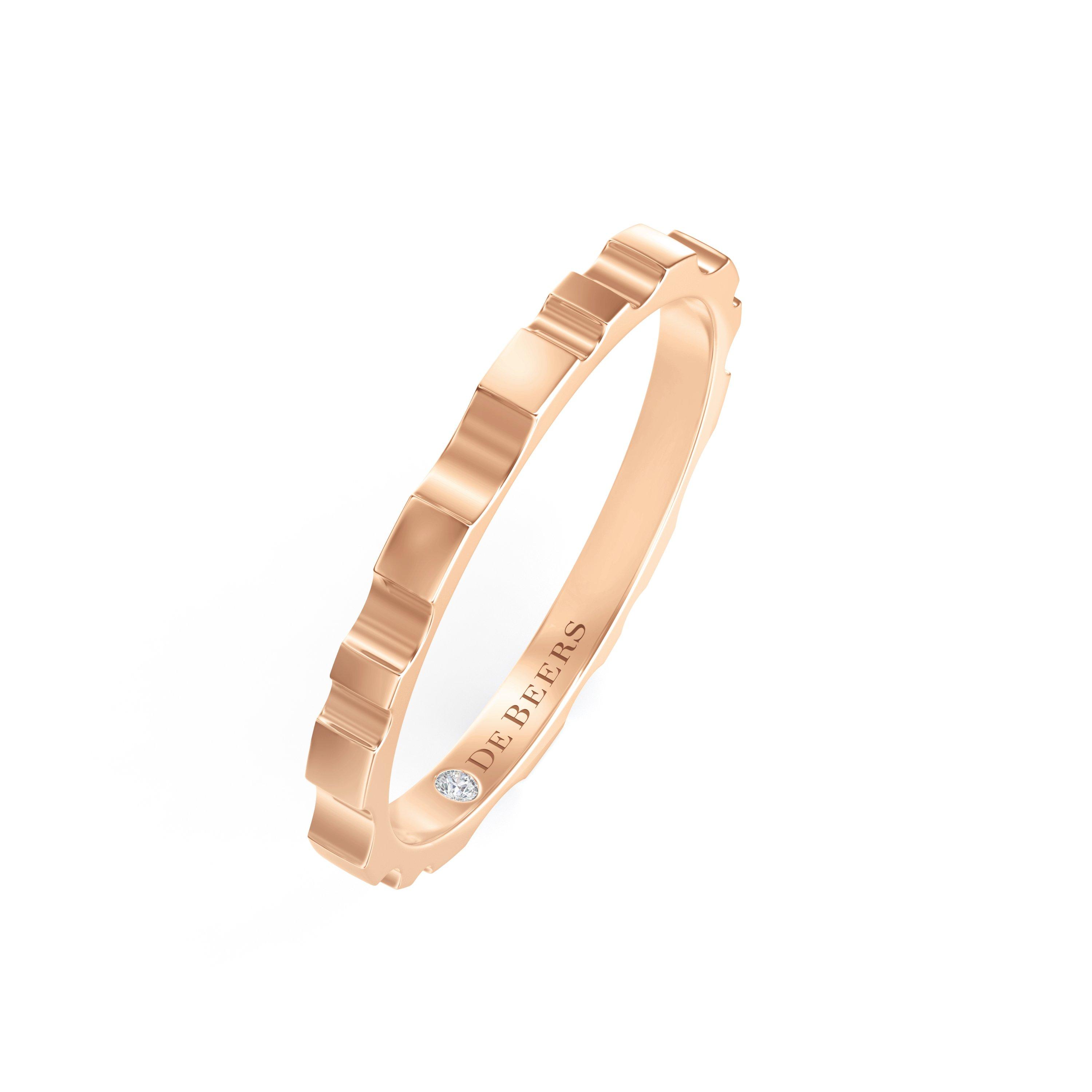 De Beers RVL 玫瑰金戒指, image 3