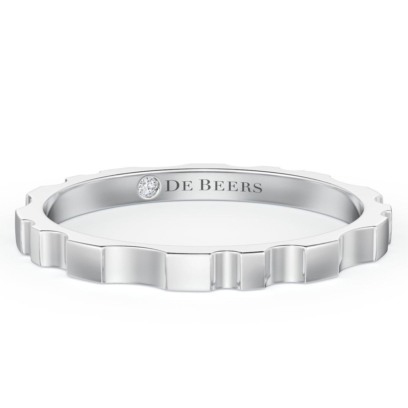 De Beers RVL 白金戒指, image 1