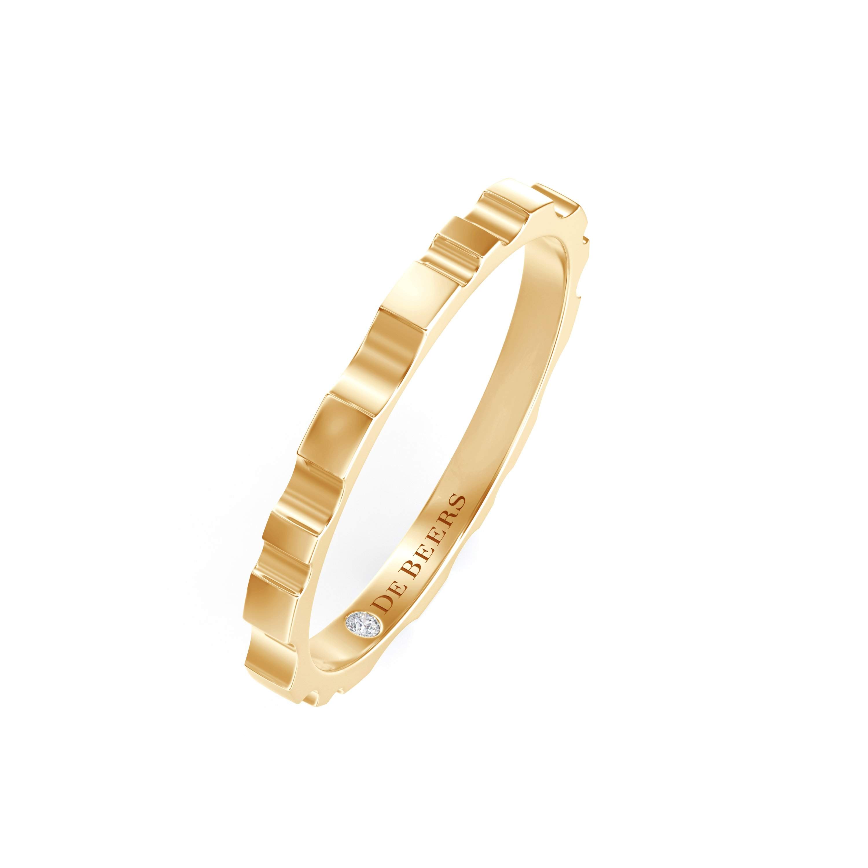 Bague small De Beers RVL en or jaune De Beers FR
