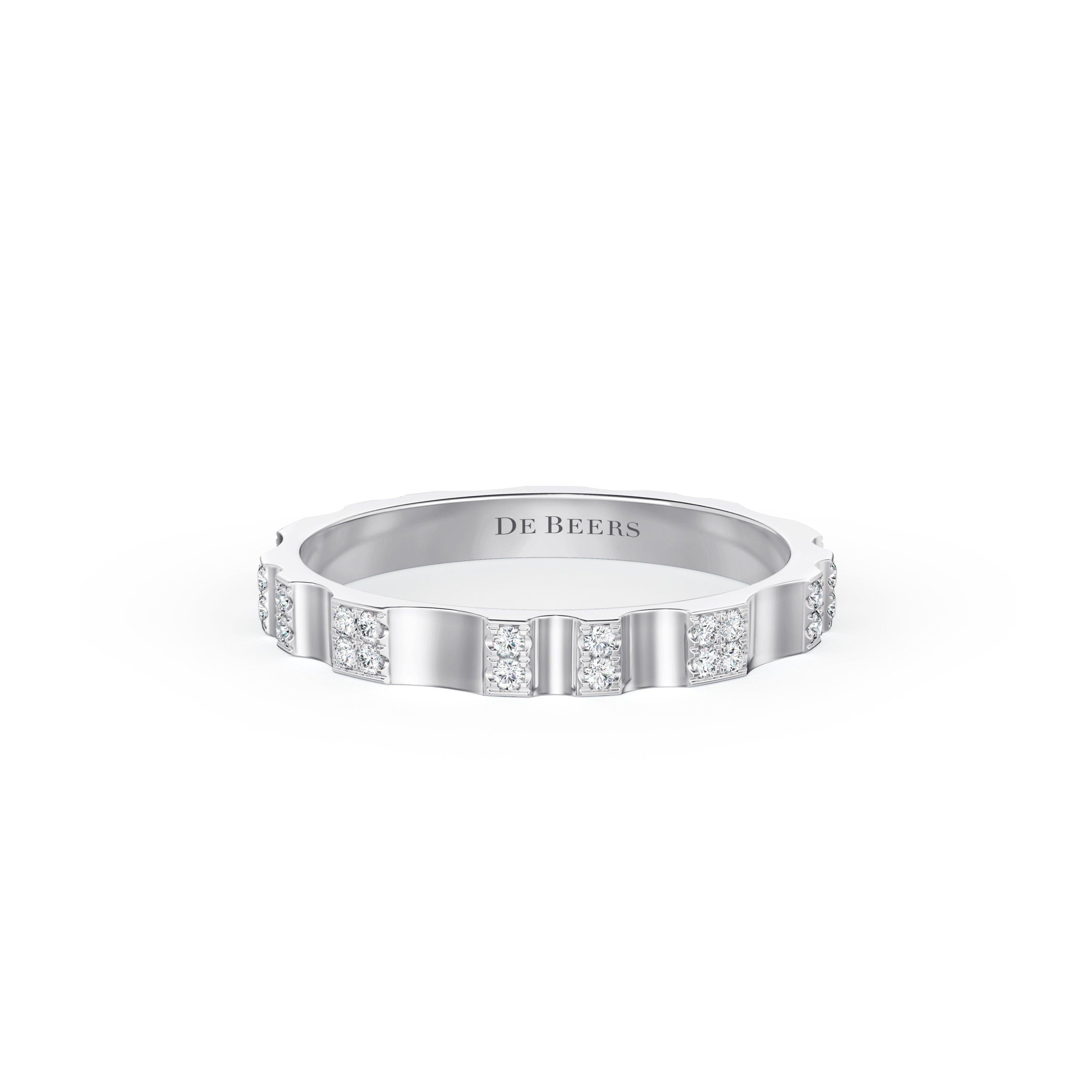 Bague Pavée De Beers RVL en Or Blanc