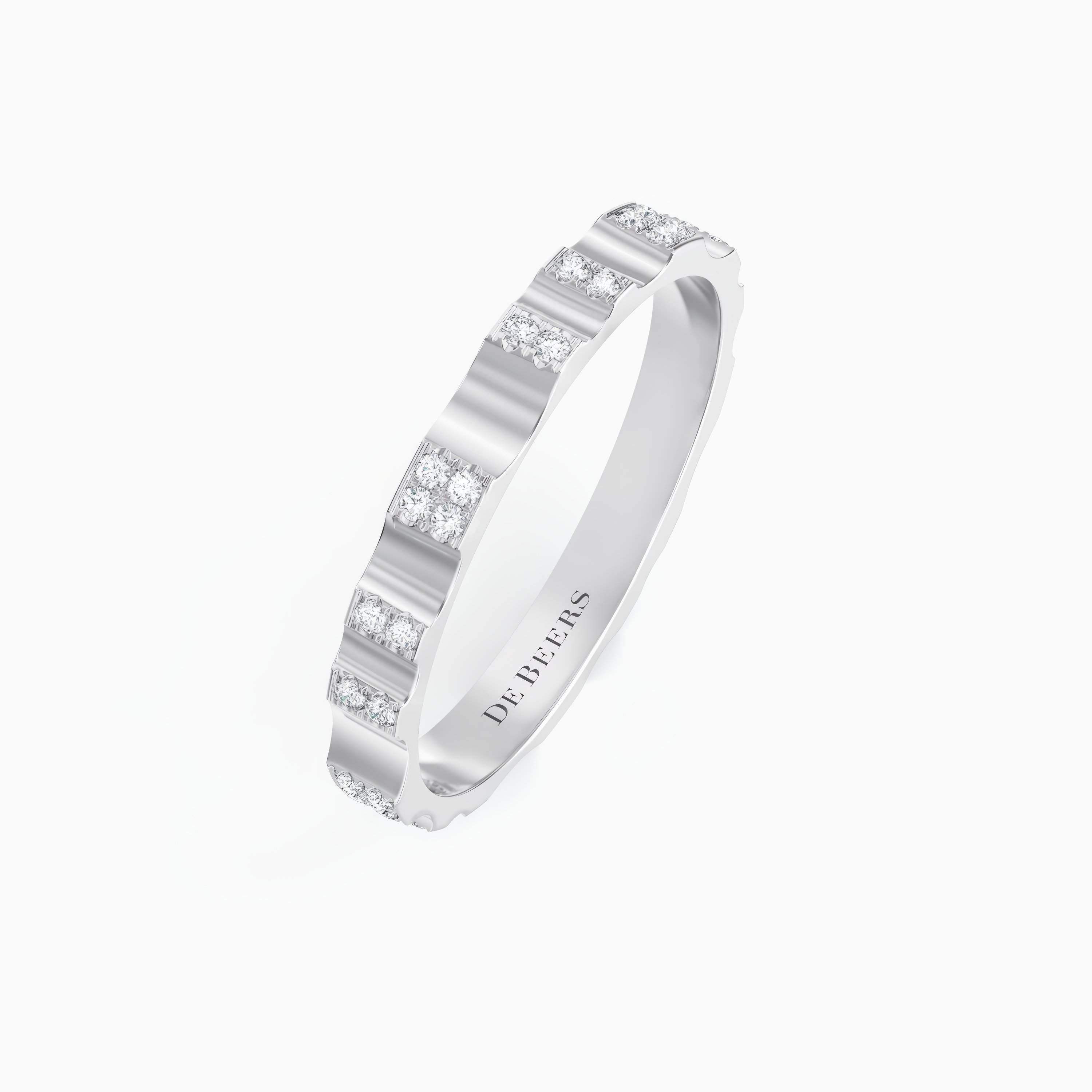 DE BEERS RVL 白金密釘鑲鑽戒指 (2.6MM) DE BEERS RVL 白金密釘鑲鑽戒指 (2.6MM), image 2