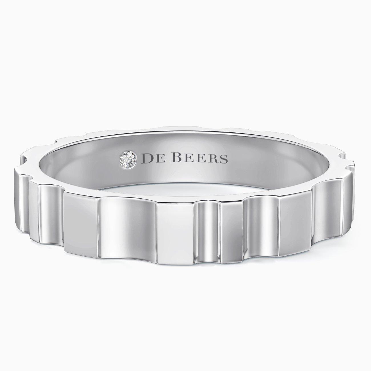 DE BEERS RVL 白金戒指, image 1