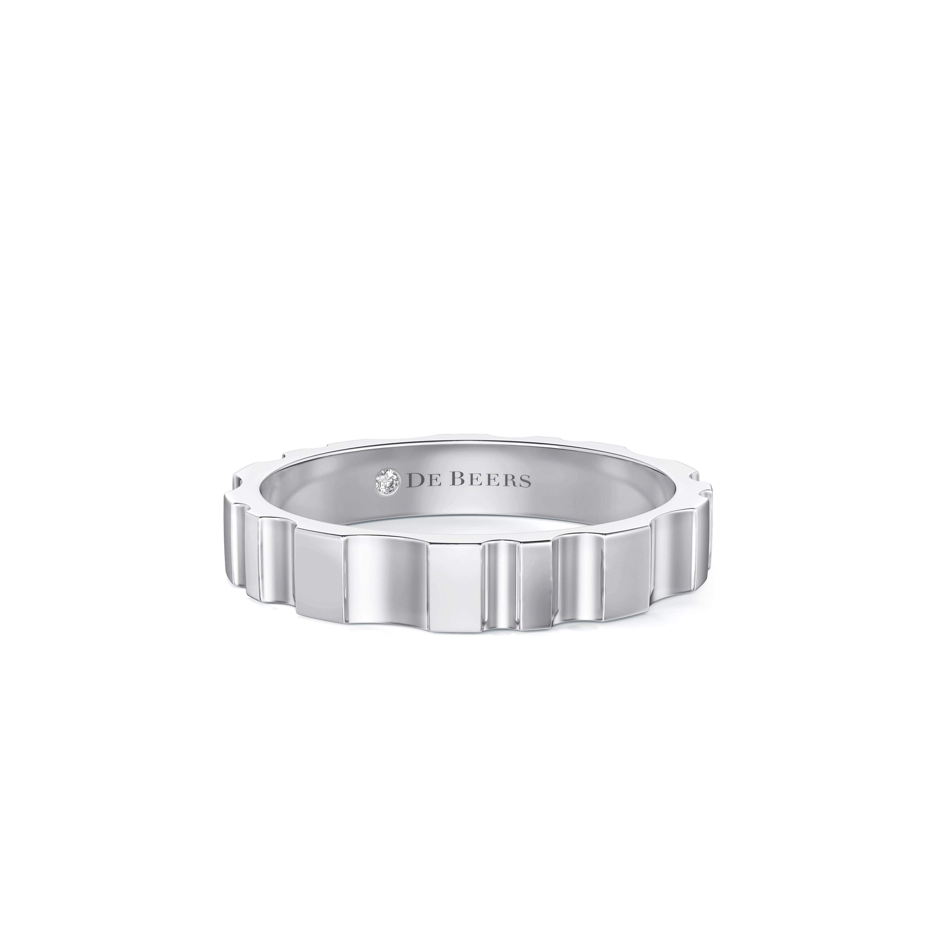BAGUE MEDIUM DE BEERS RVL EN OR BLANC De Beers FR