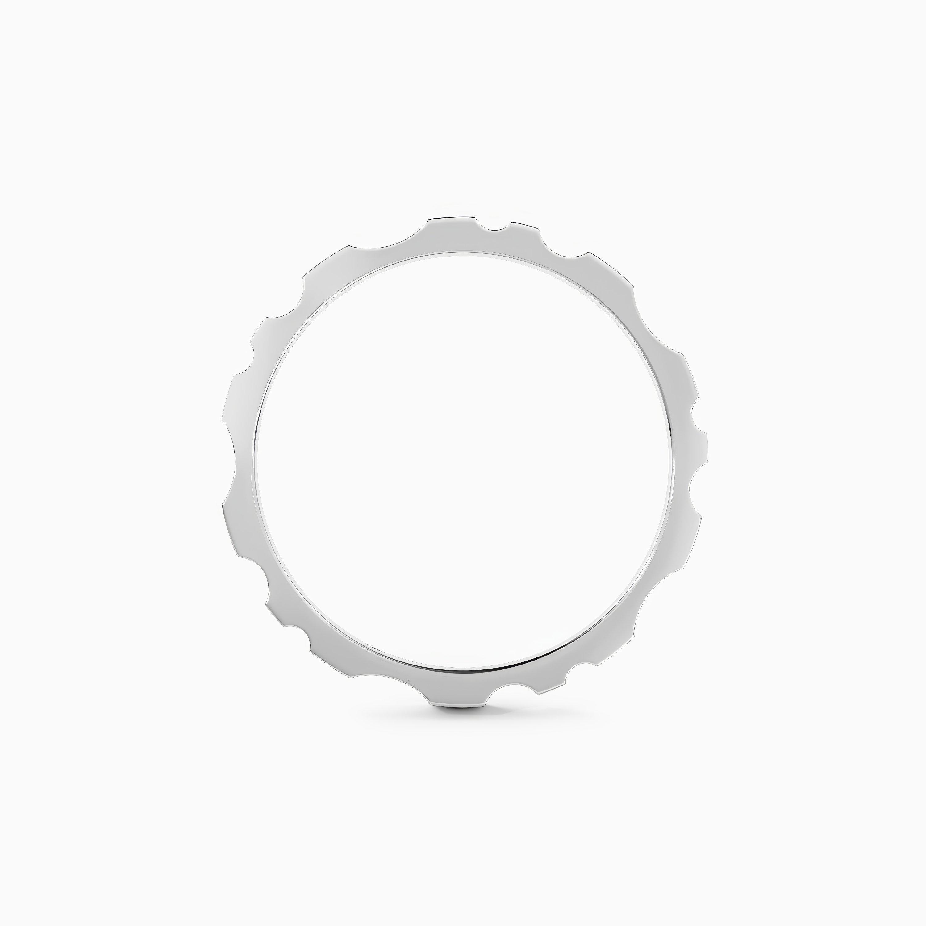 De Beers RVL Band Ring in White Gold 3.6mm, image 5