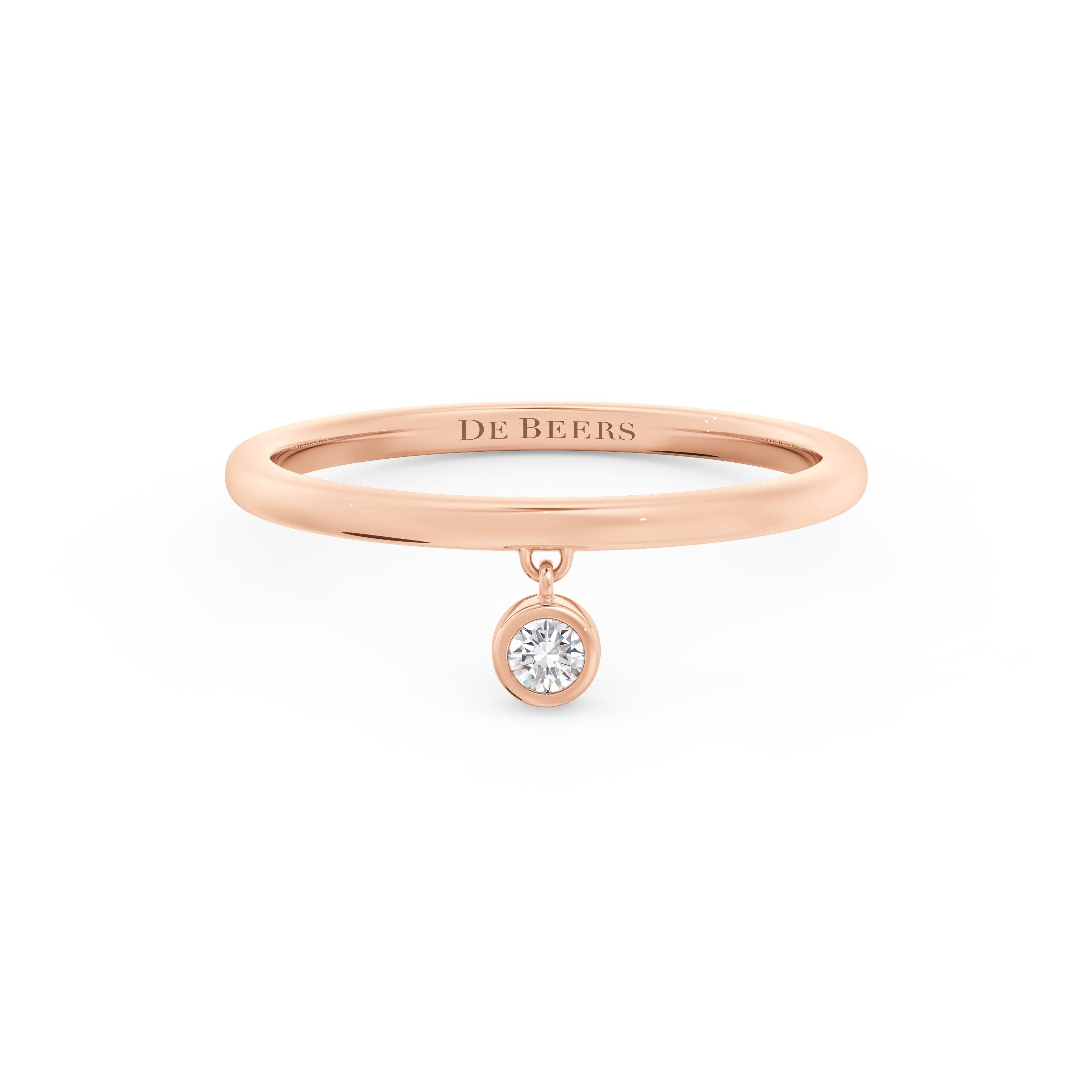 My First De Beers Clea One Diamond Ring in Rose Gold, image 1
