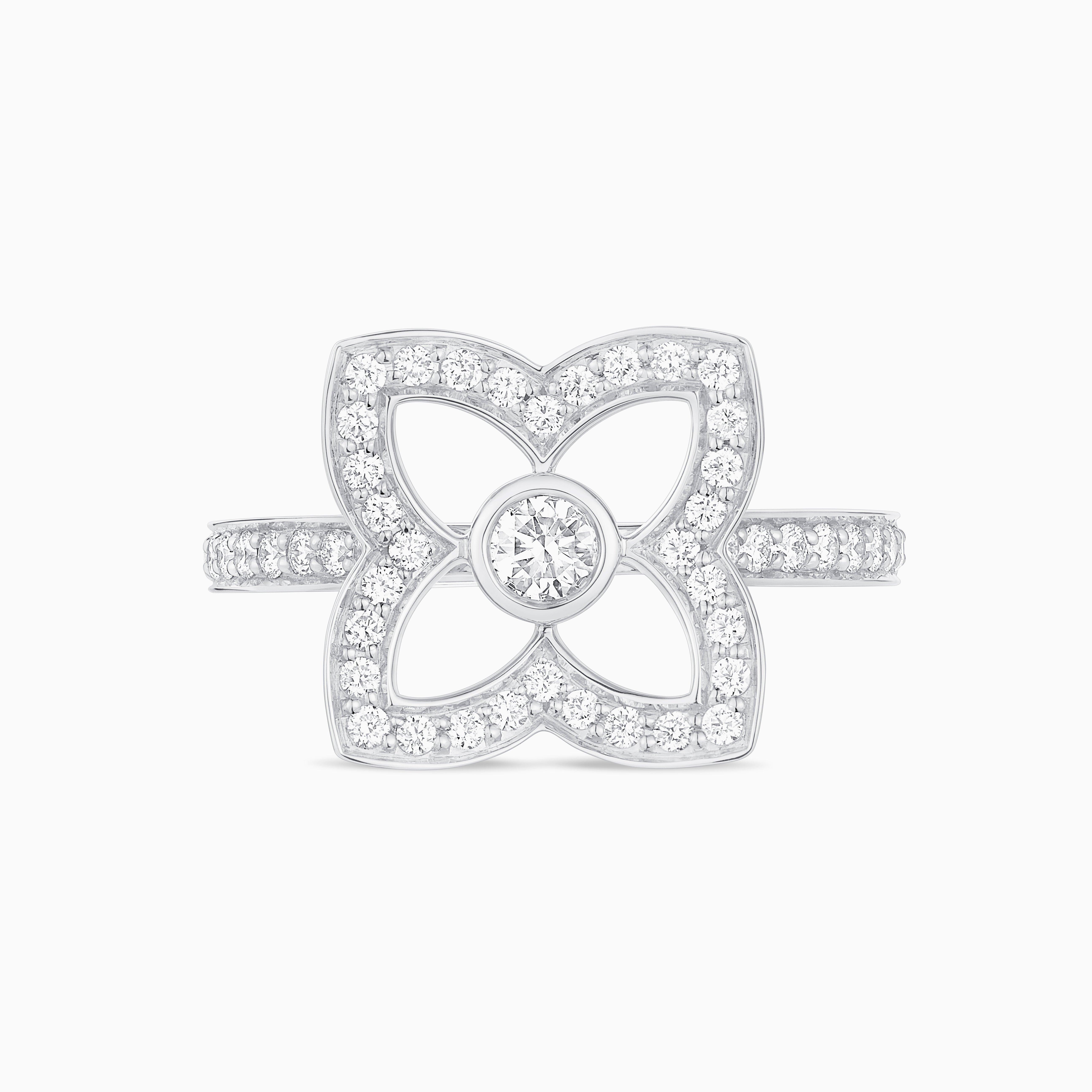 Lotus by DE BEERS small rose gold diamond band