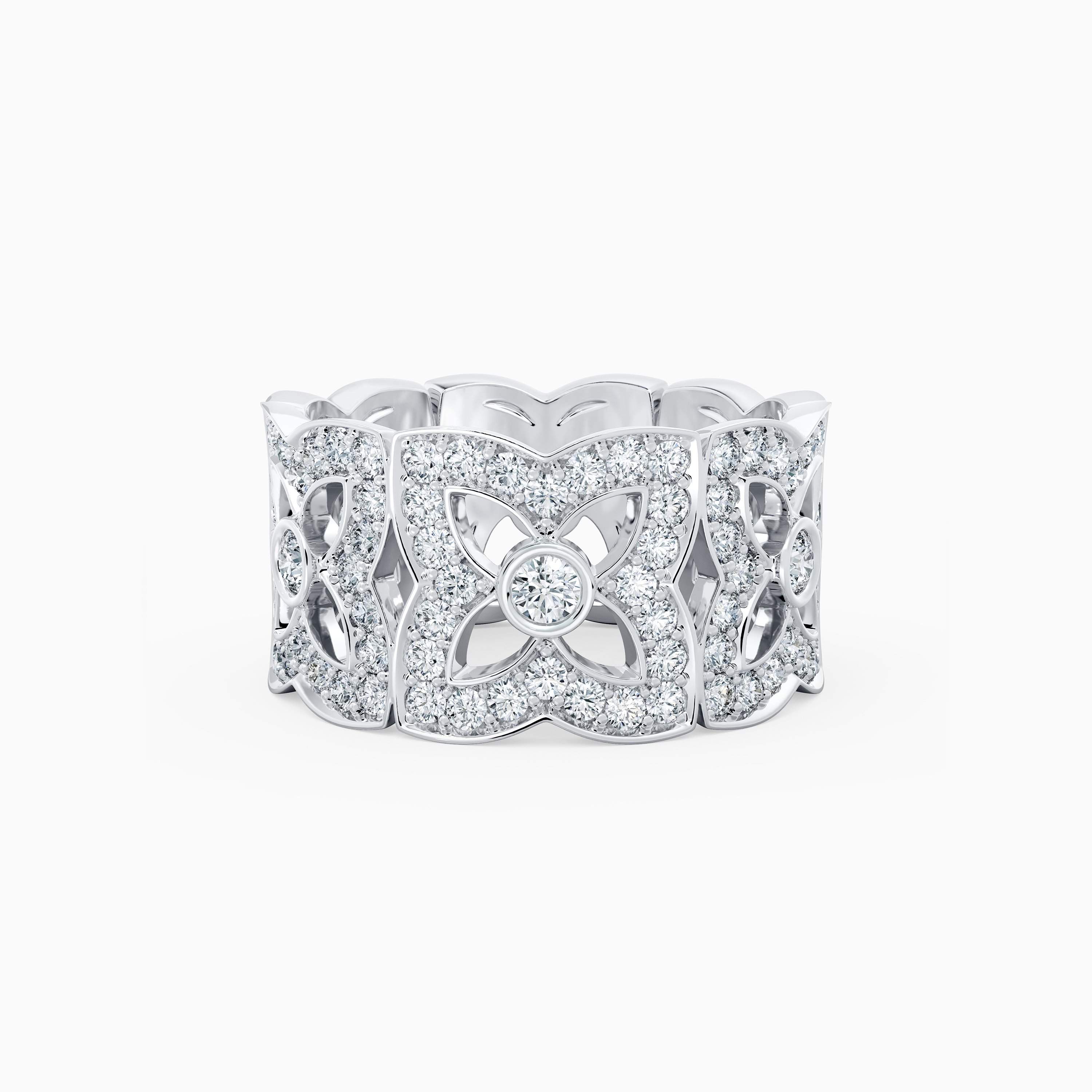 Enchanted Lotus Bloom Band in White Gold with Diamonds Enchanted Lotus Bloom Band in White Gold with Diamonds, image 1