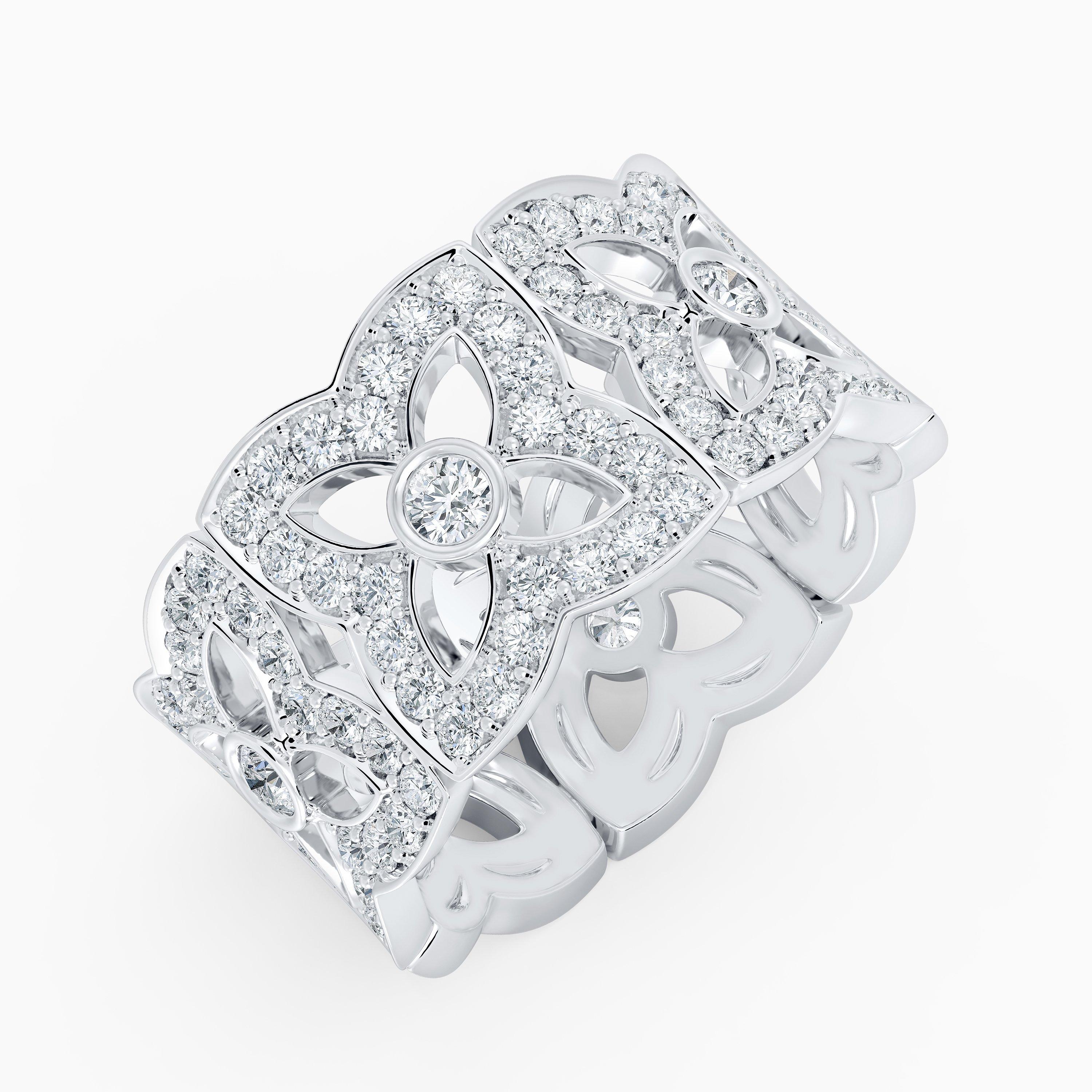 Enchanted Lotus Bloom Band in white gold, image 2