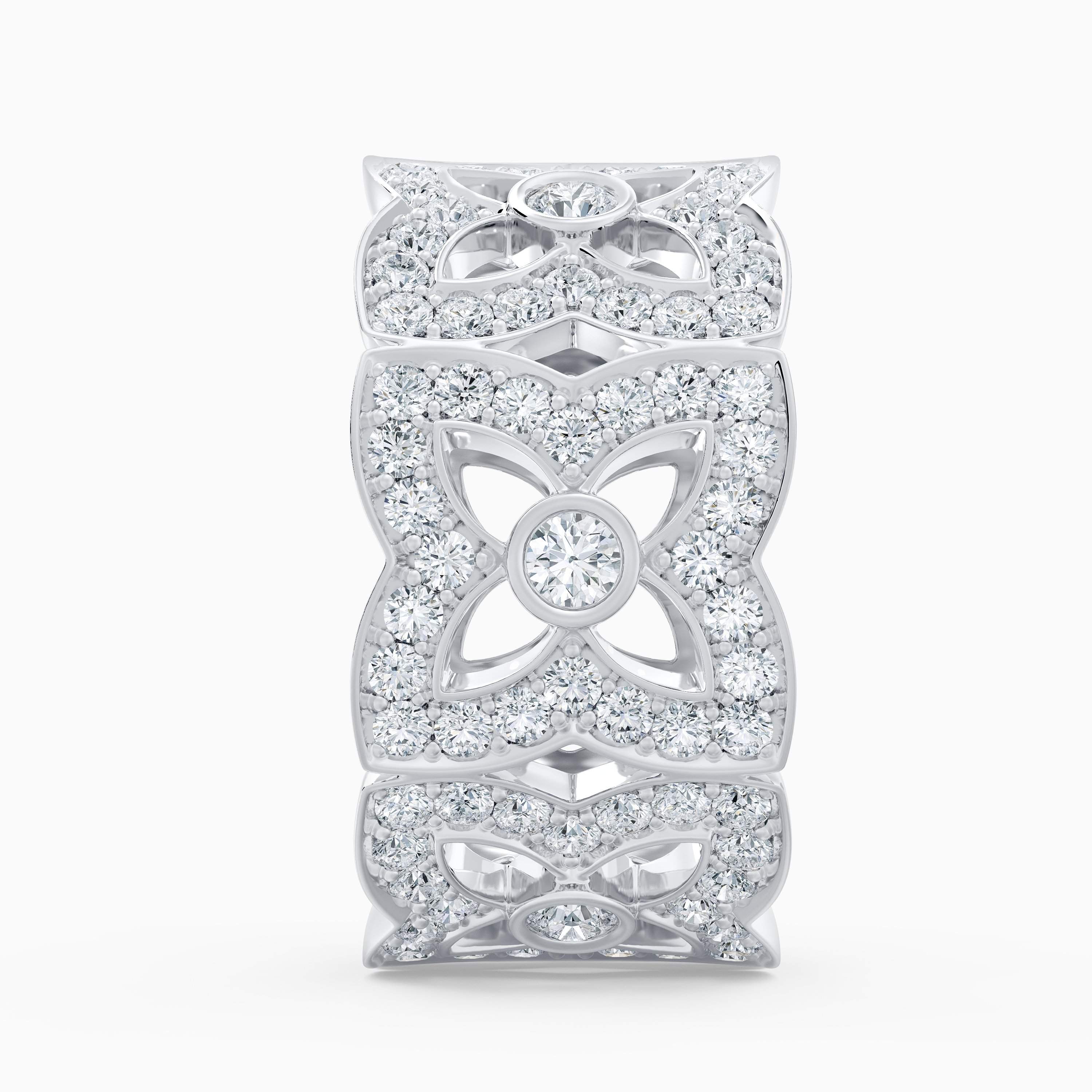 Enchanted Lotus Bloom Band in White Gold with Diamonds Enchanted Lotus Bloom Band in White Gold with Diamonds, image 3