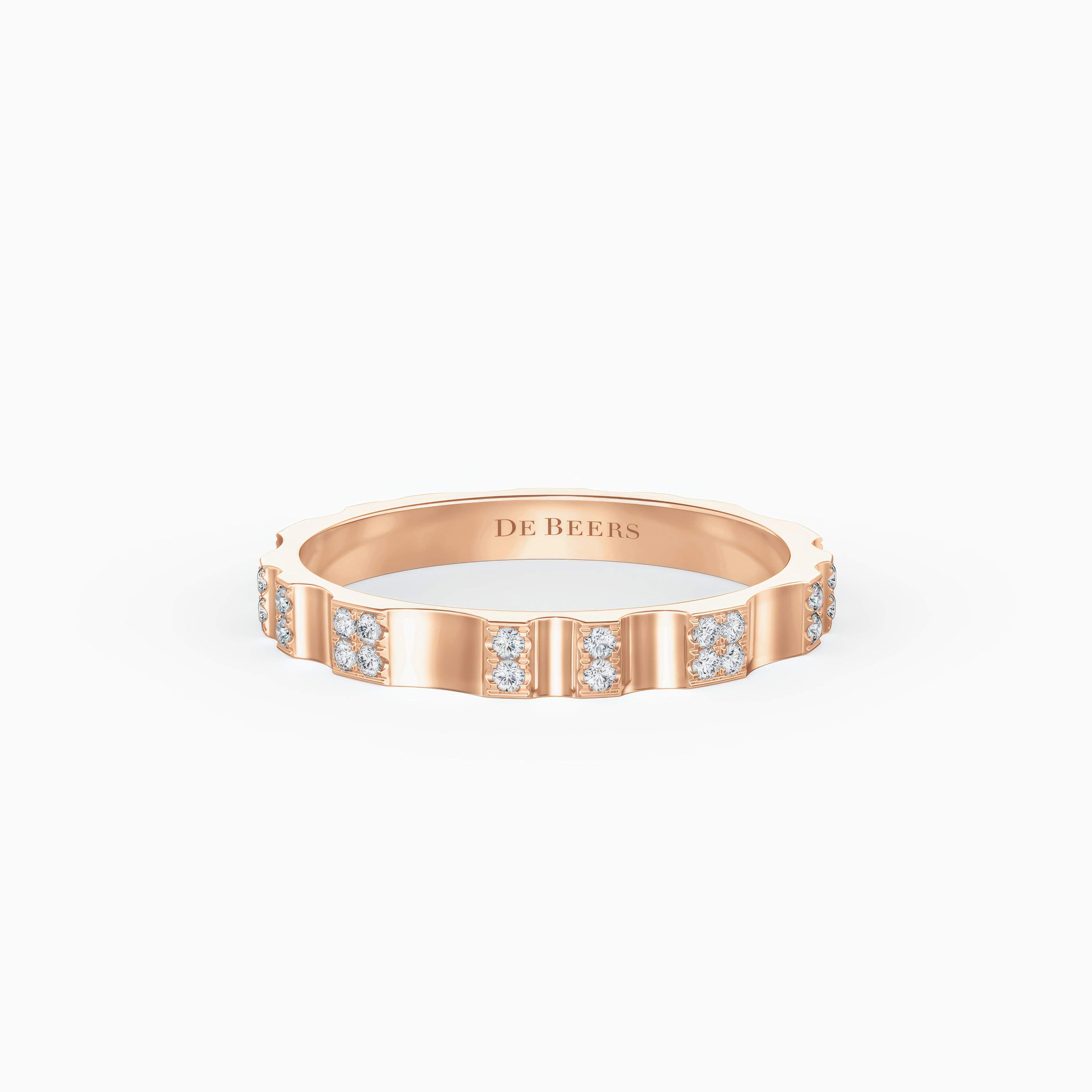 De Beers RVL Pavé Band in Rose Gold De Beers RVL Pavé Band in Rose Gold, image 1