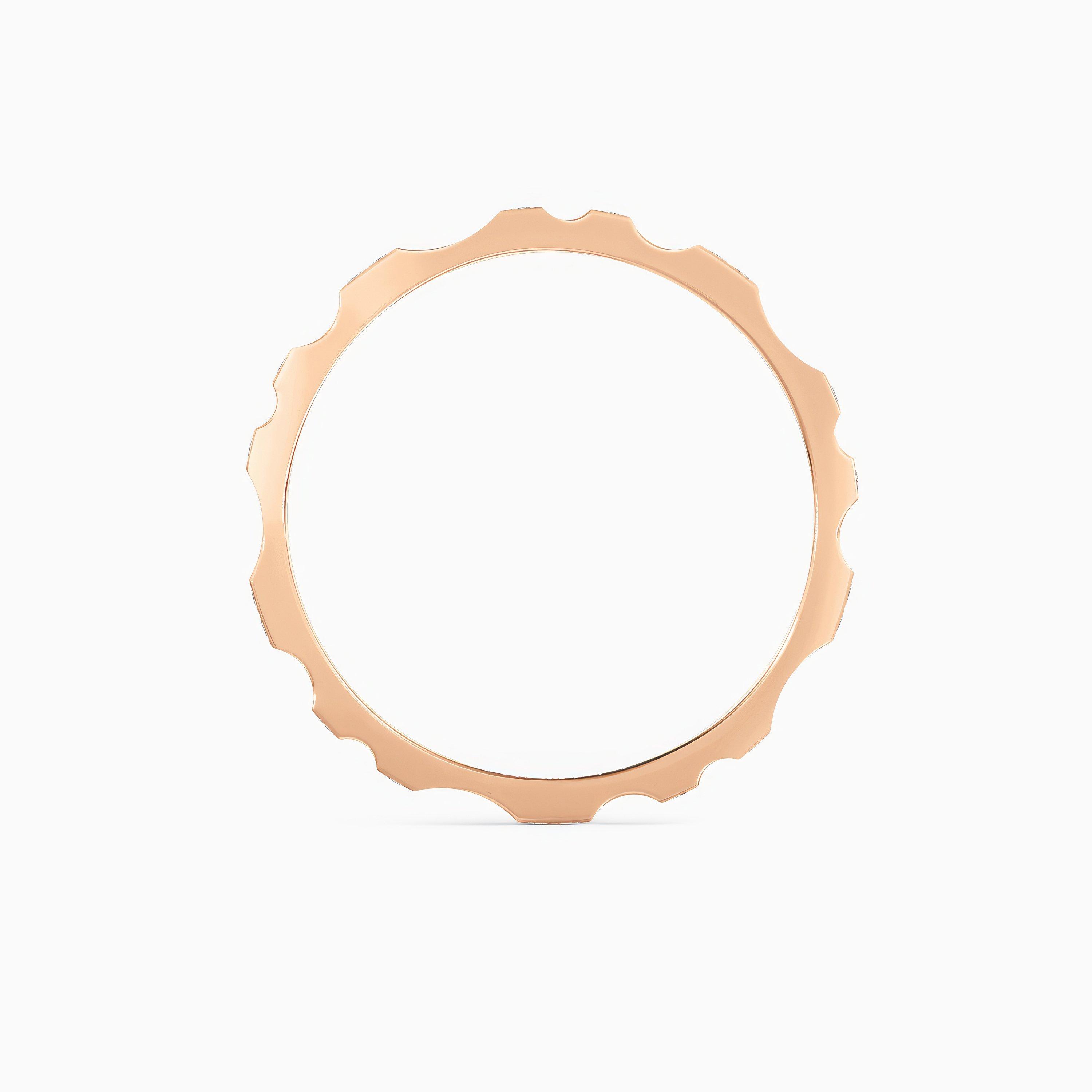 DE BEERS RVL 玫瑰金密釘鑲鑽戒指, image 4