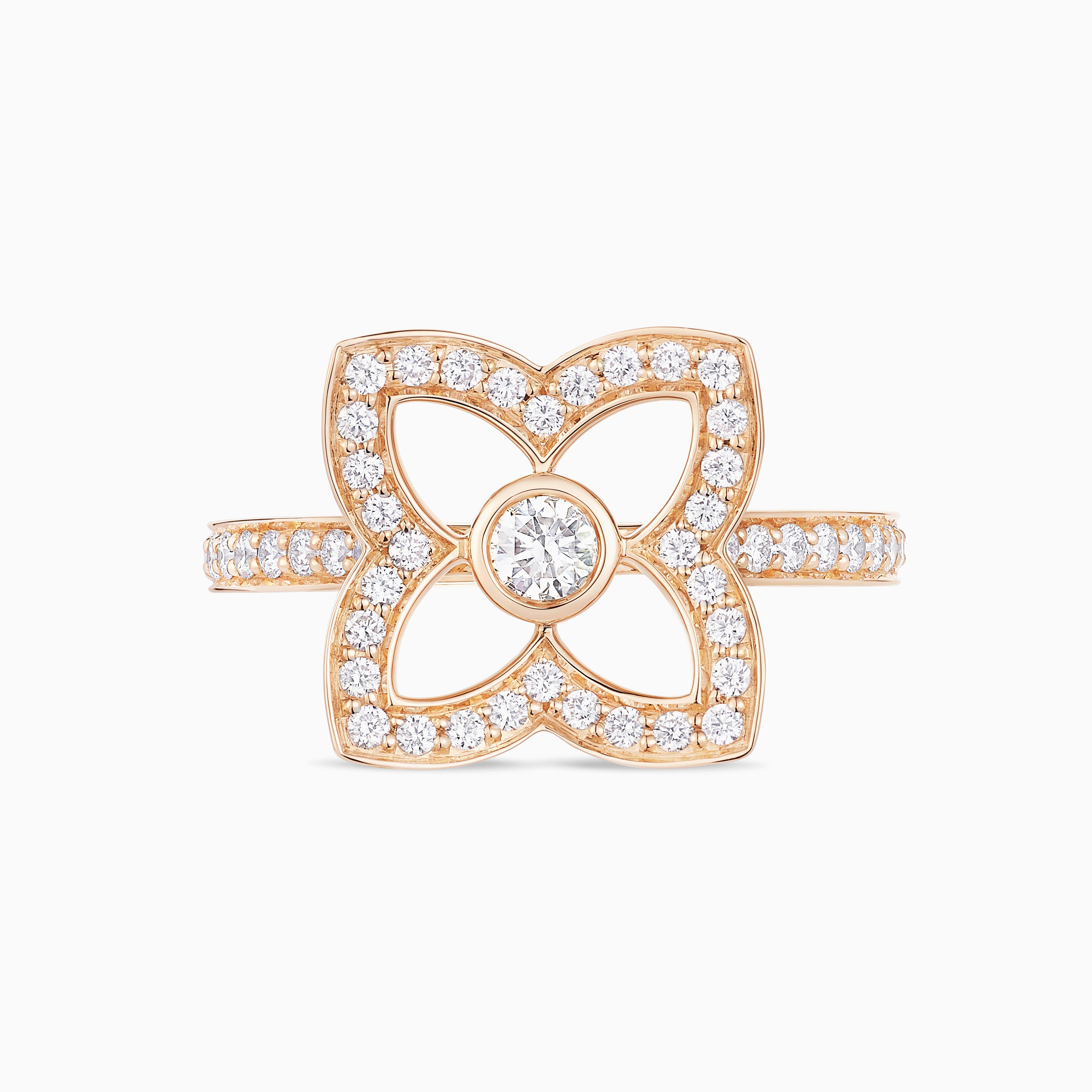 Lotus by DE BEERS rose gold diamond ring, image 1