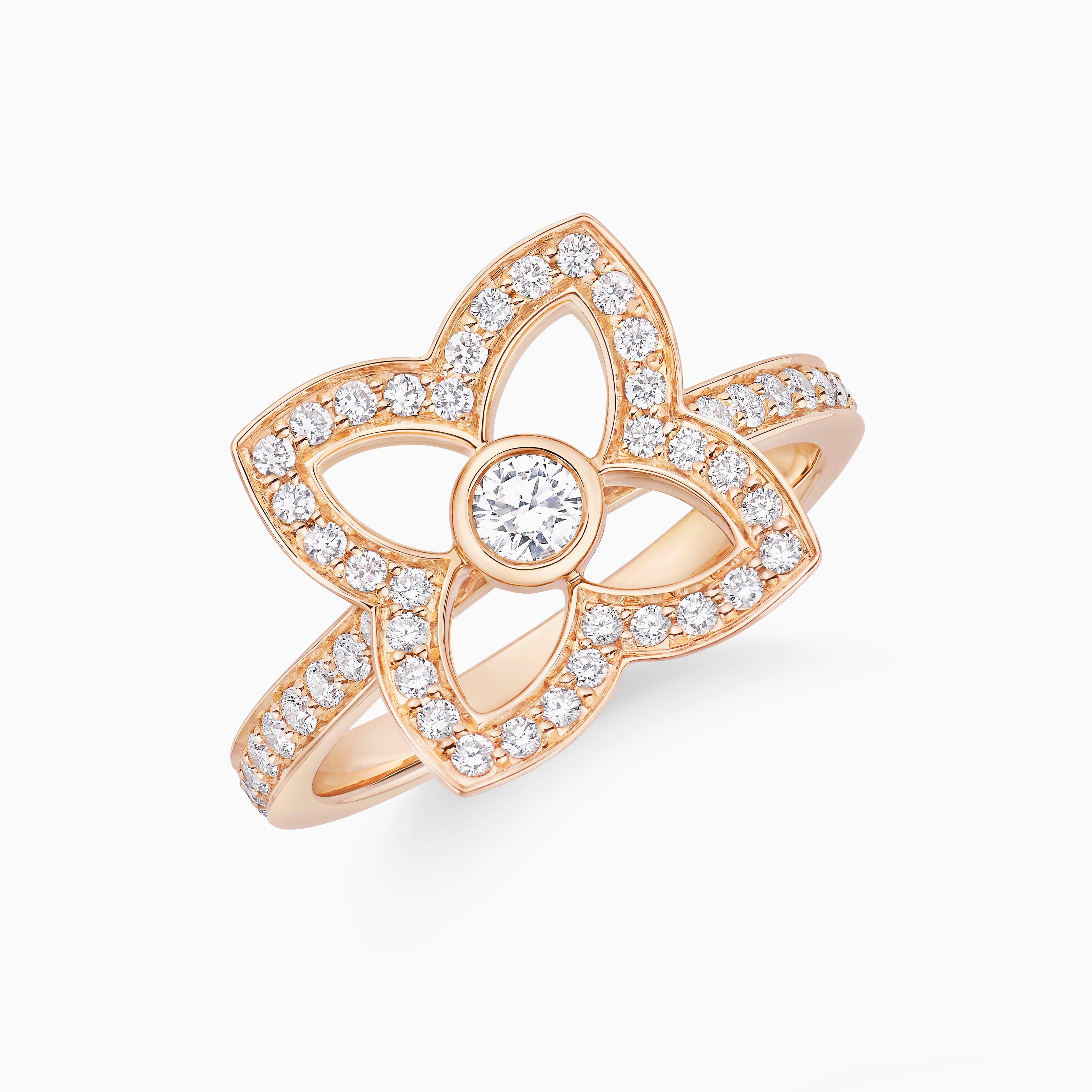 Lotus by DE BEERS rose gold diamond ring, image 2