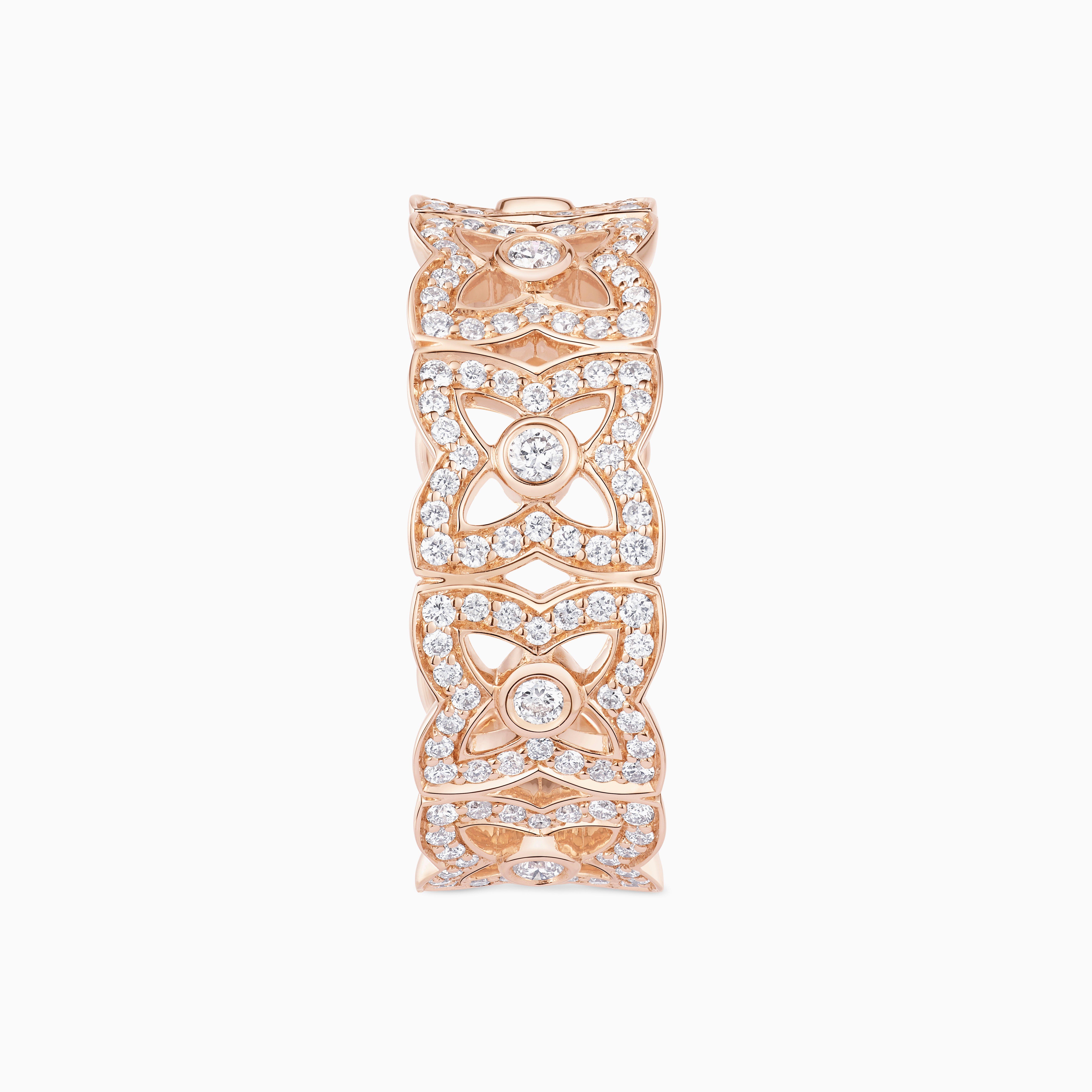 Lotus by DE BEERS small rose gold diamond band, image 3