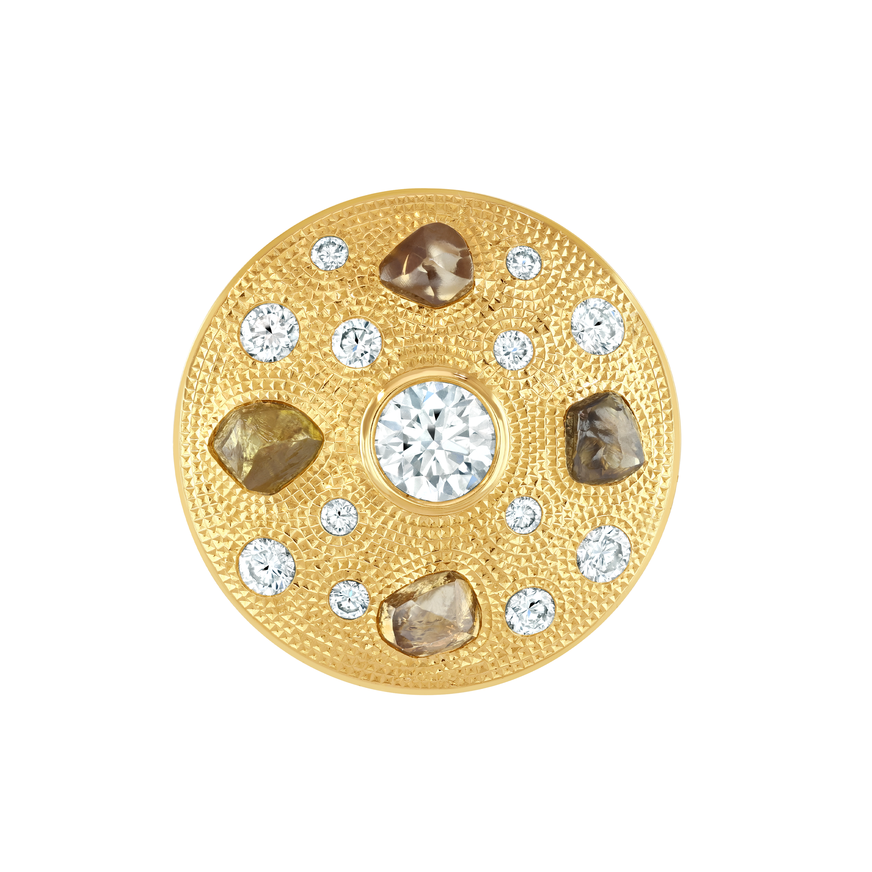 Talisman yellow gold diamond ring, image 1