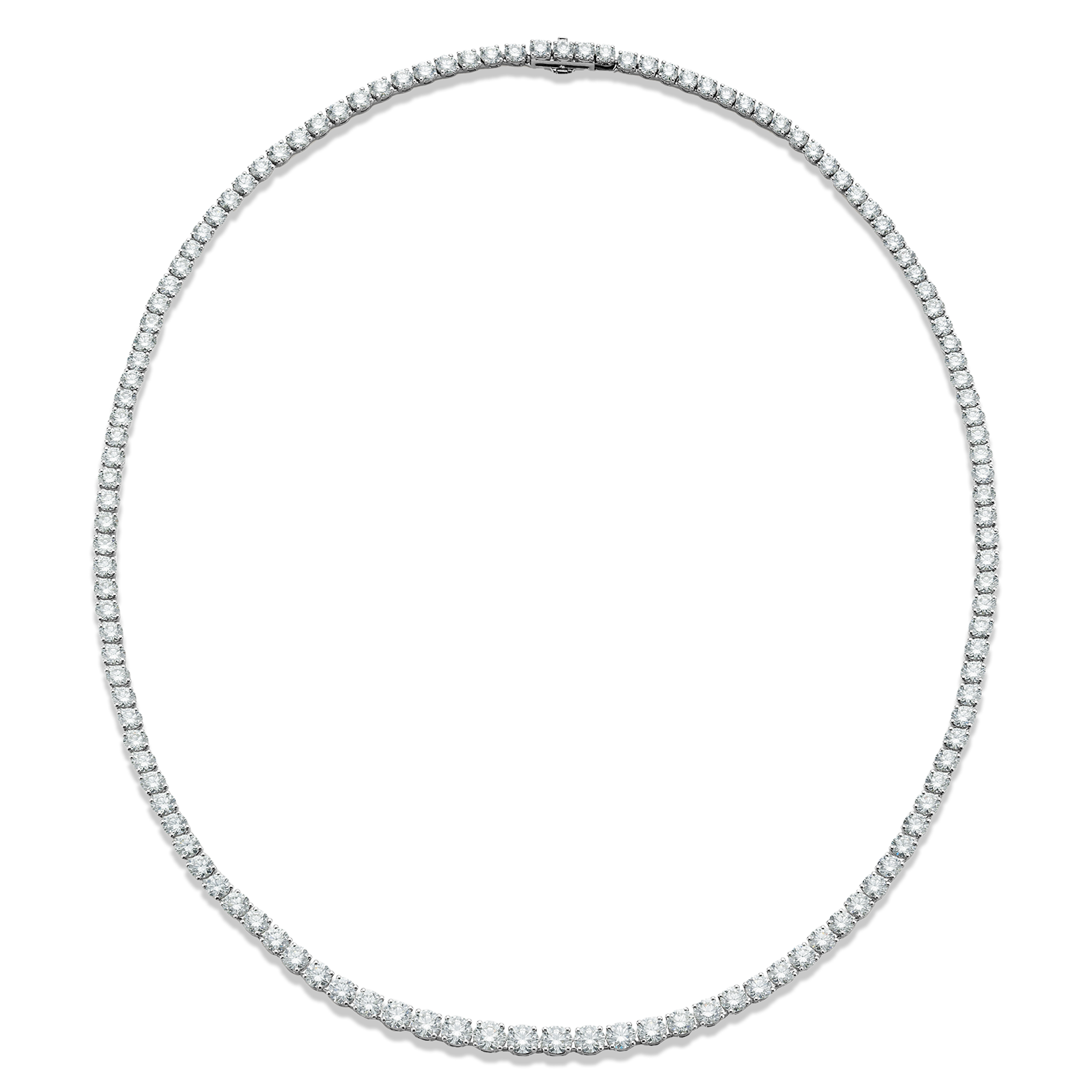 DB Classic Eternity Line Round Brilliant Diamond Necklace
