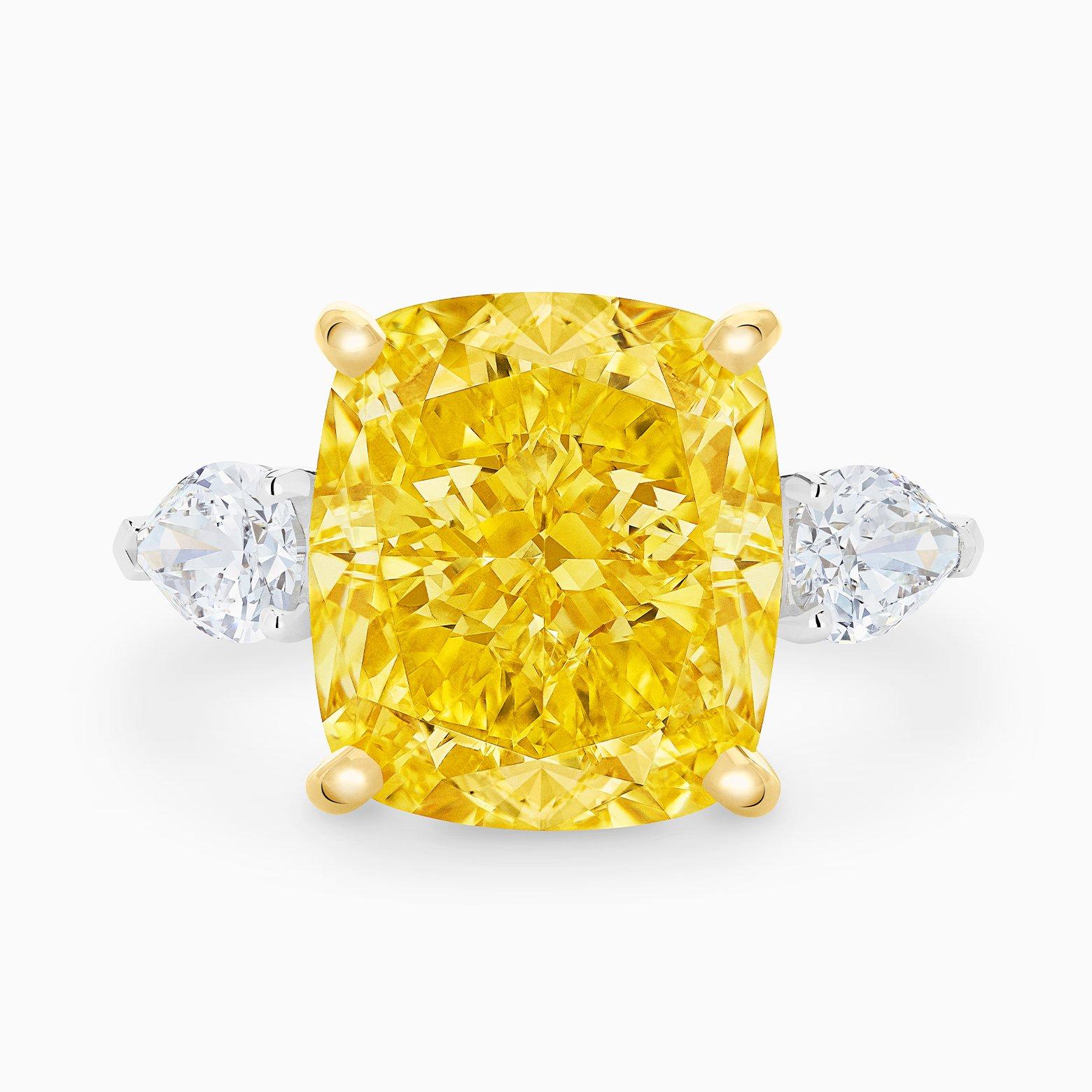 Natural Works of Art Ring Yellow Diamond