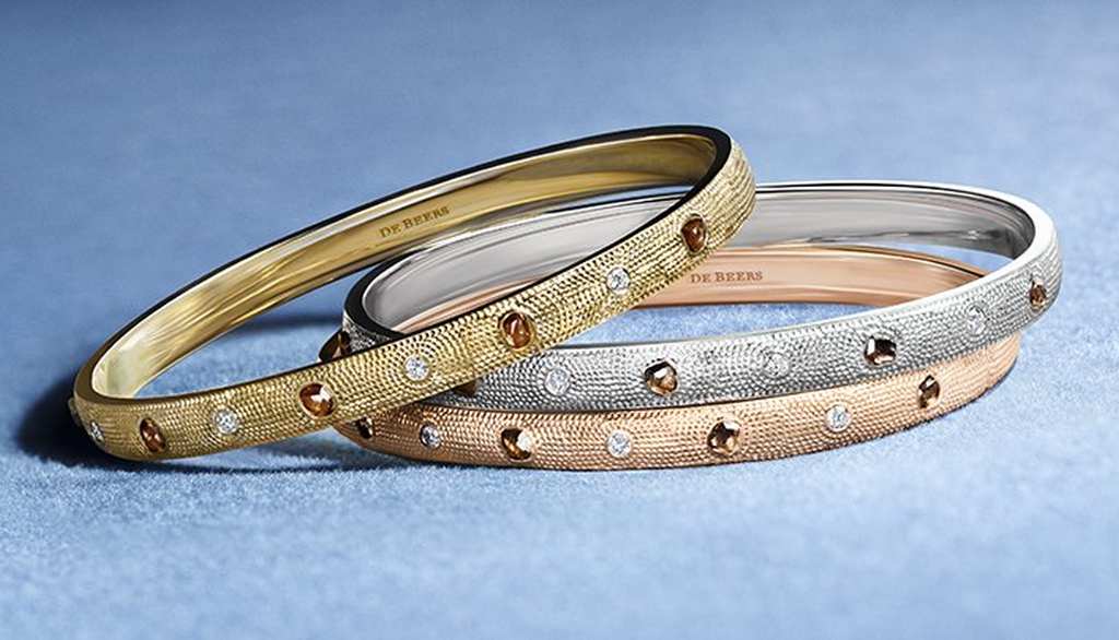 Alliance Petal en or blanc De Beers FR - Main Image